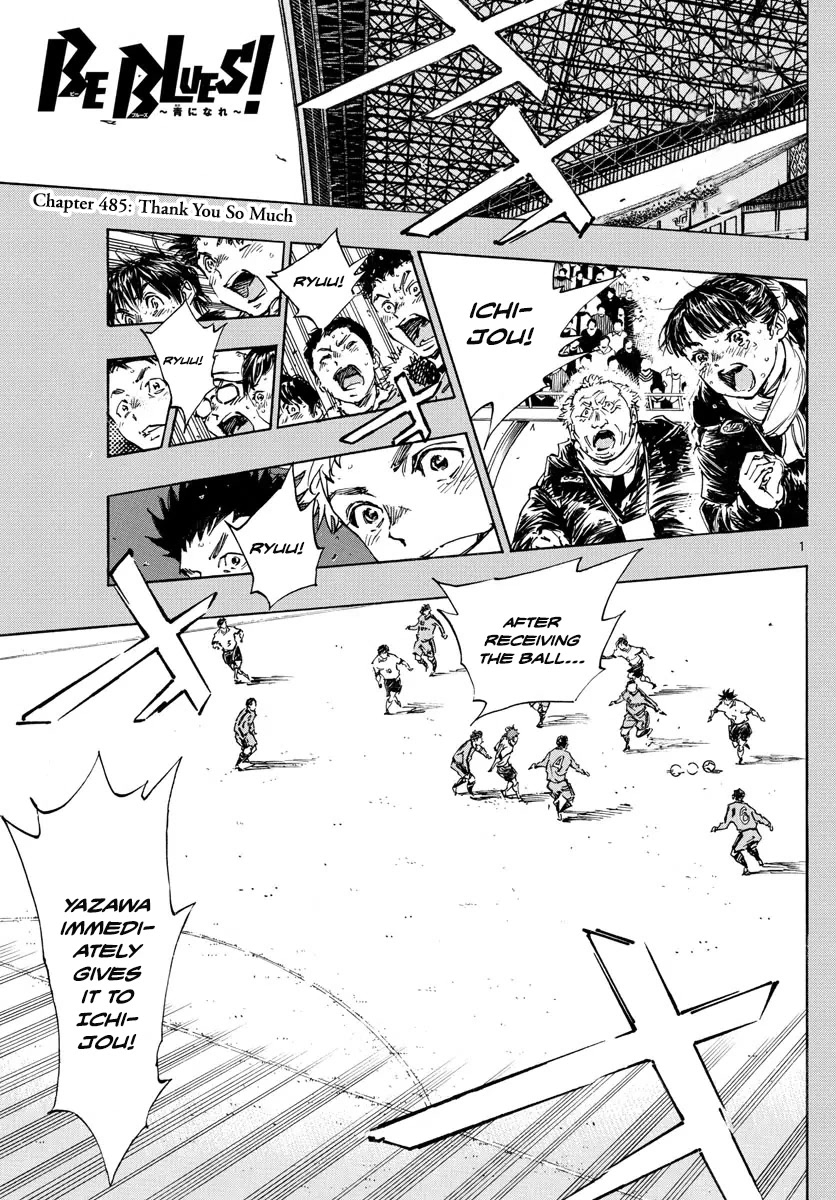 BE BLUES ~Ao ni nare~ Chapter 485 page 2 - Chapter 485: Thank You So Much