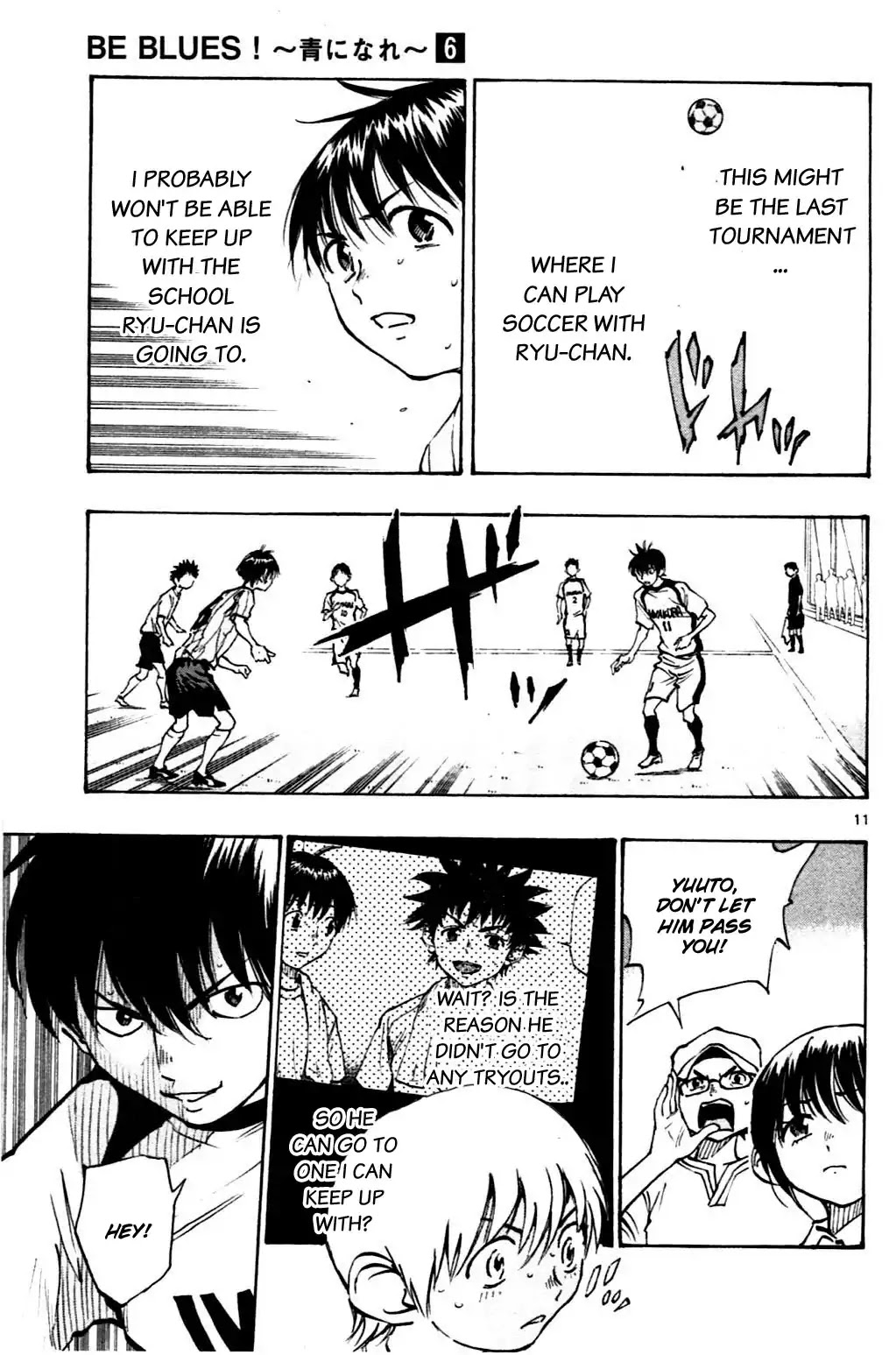BE BLUES ~Ao ni nare~ Chapter 49 page 11 - Chapter 49: Yuuto's Hesitation