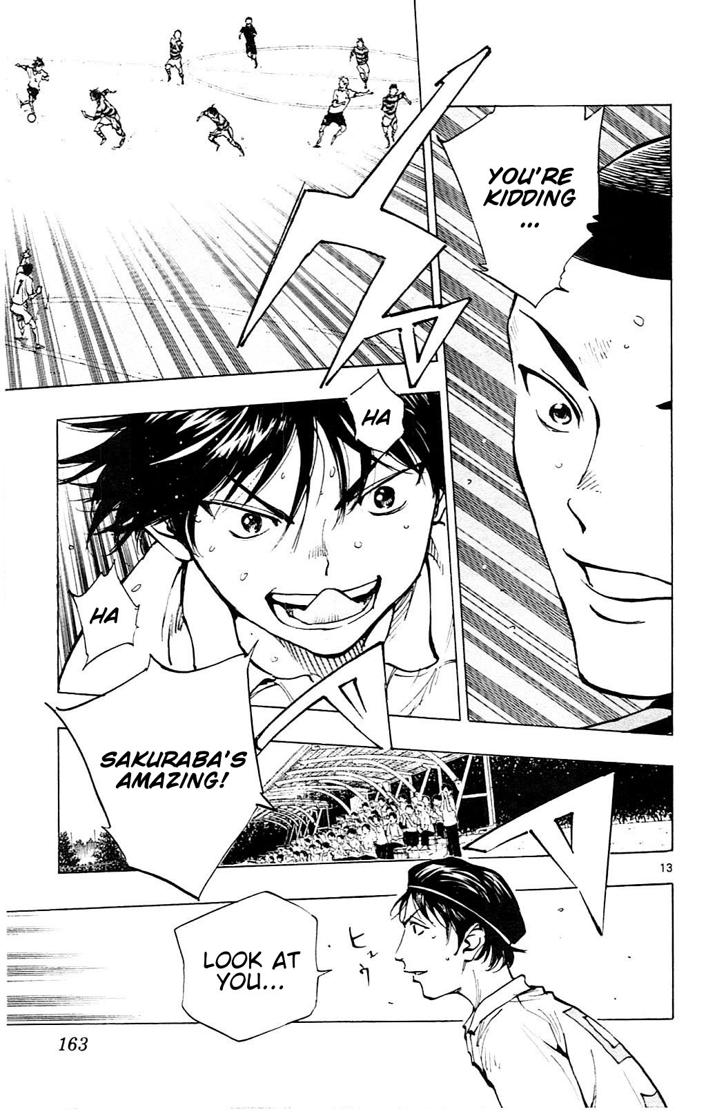 BE BLUES ~Ao ni nare~ Chapter 96 page 14 - Chapter 96: Sakuraba vs Noa