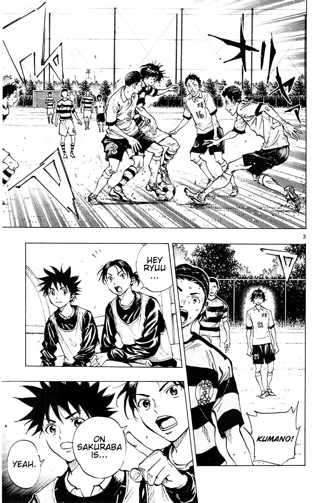 BE BLUES ~Ao ni nare~ Chapter 96 page 4 - Chapter 96: Sakuraba vs Noa