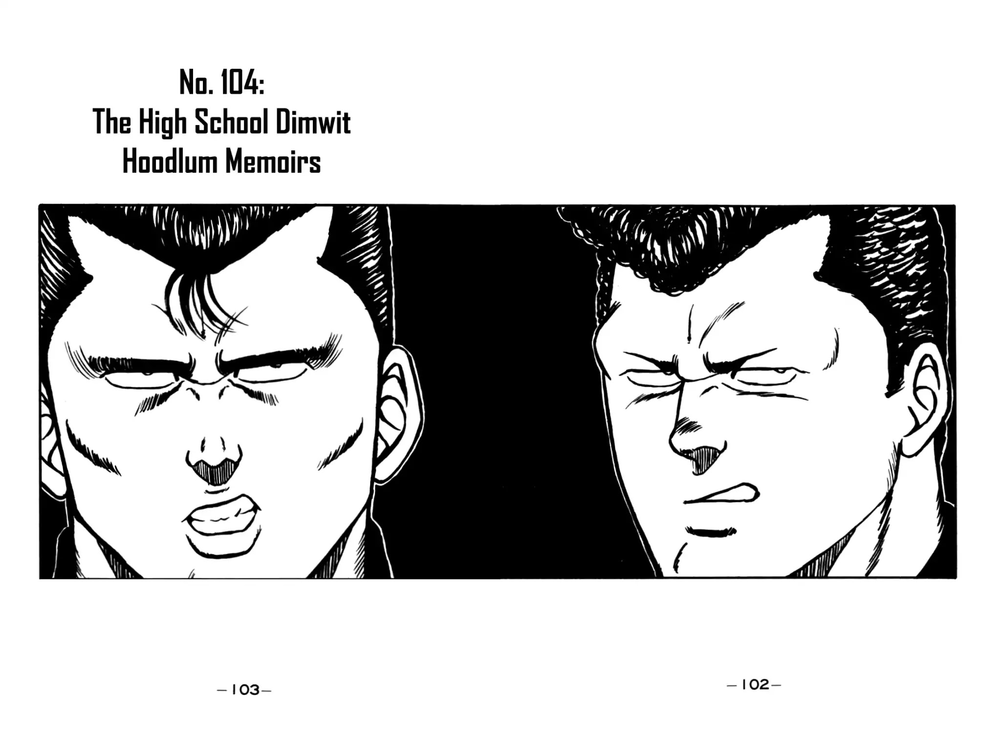 Be-Bop-Highschool Chapter 104 page 1 - Chapter 104: The High School Dimwit Hoodlum Memoirs