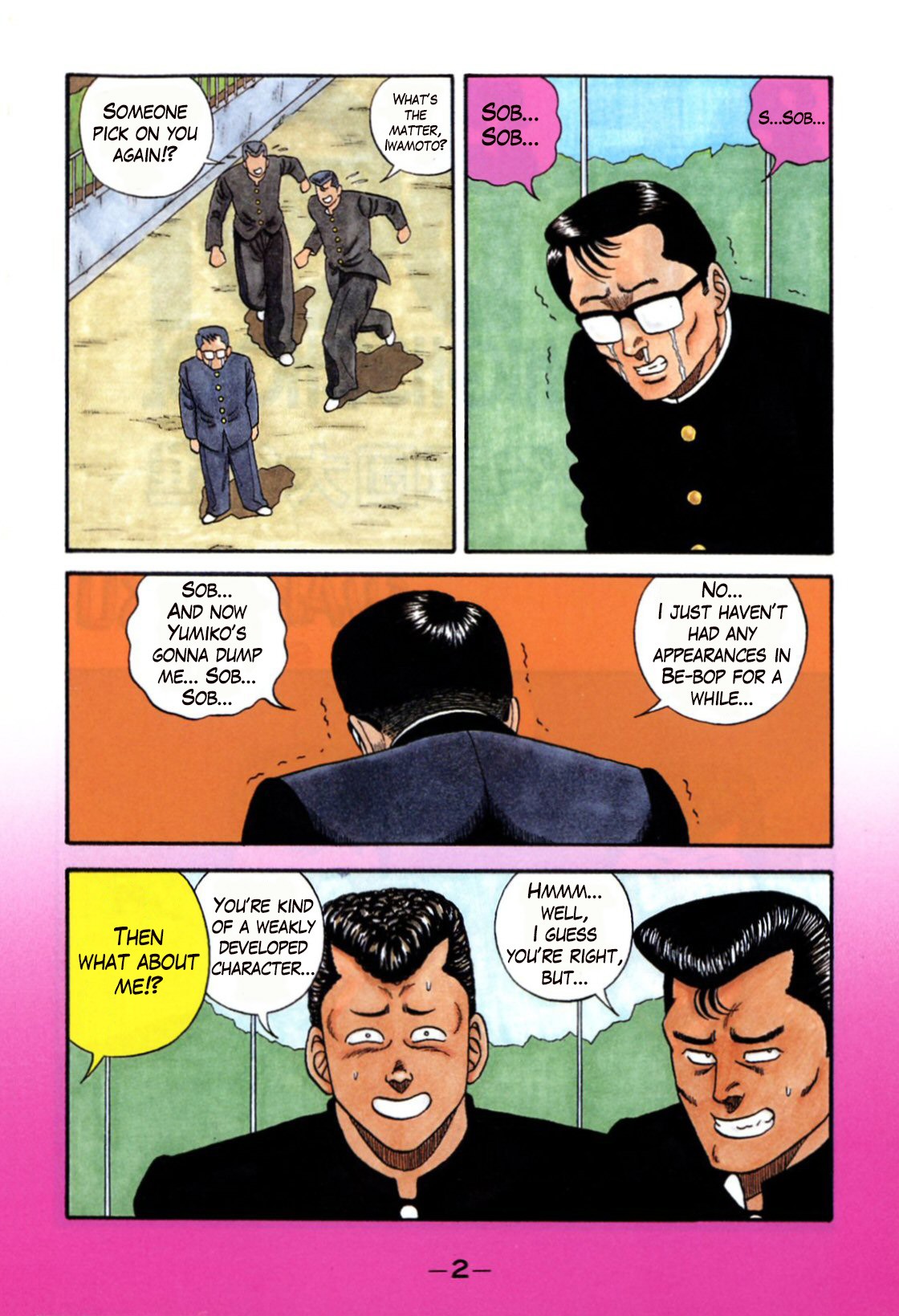 Be-Bop-Highschool Chapter 109 page 4 - Chapter 109: March of the Supporting Character Army