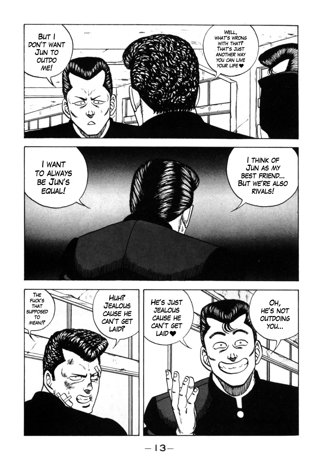 Be-Bop-Highschool Chapter 121 page 13 - Chapter 121: The Soft Bastard's Desire to Be a Hardass