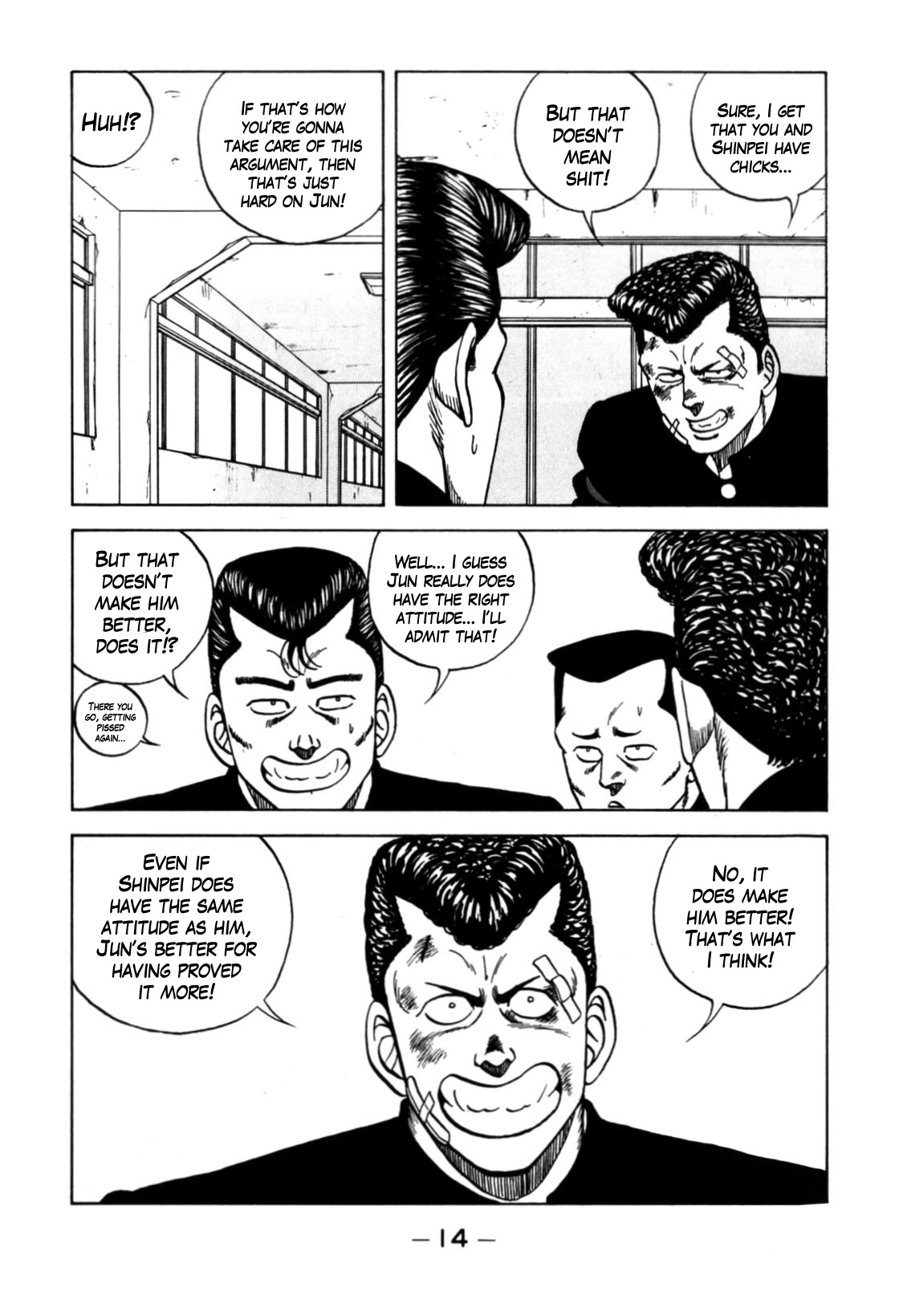 Be-Bop-Highschool Chapter 121 page 14 - Chapter 121: The Soft Bastard's Desire to Be a Hardass