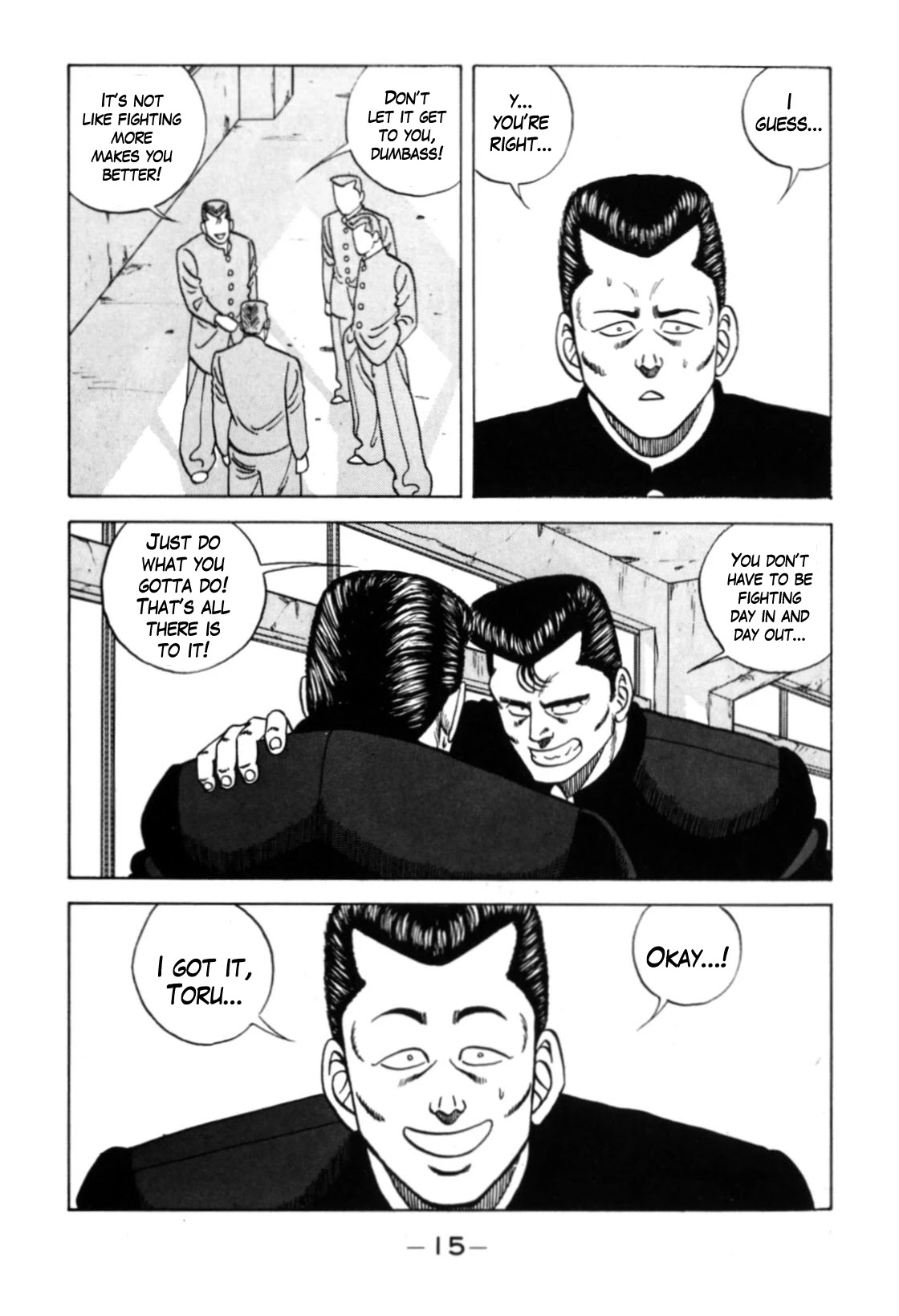 Be-Bop-Highschool Chapter 121 page 15 - Chapter 121: The Soft Bastard's Desire to Be a Hardass