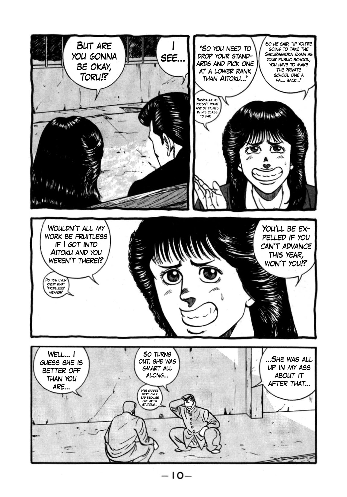 Be-Bop-Highschool Chapter 127 page 10 - Chapter 127: The Repeating Student's Career Investigative Commission