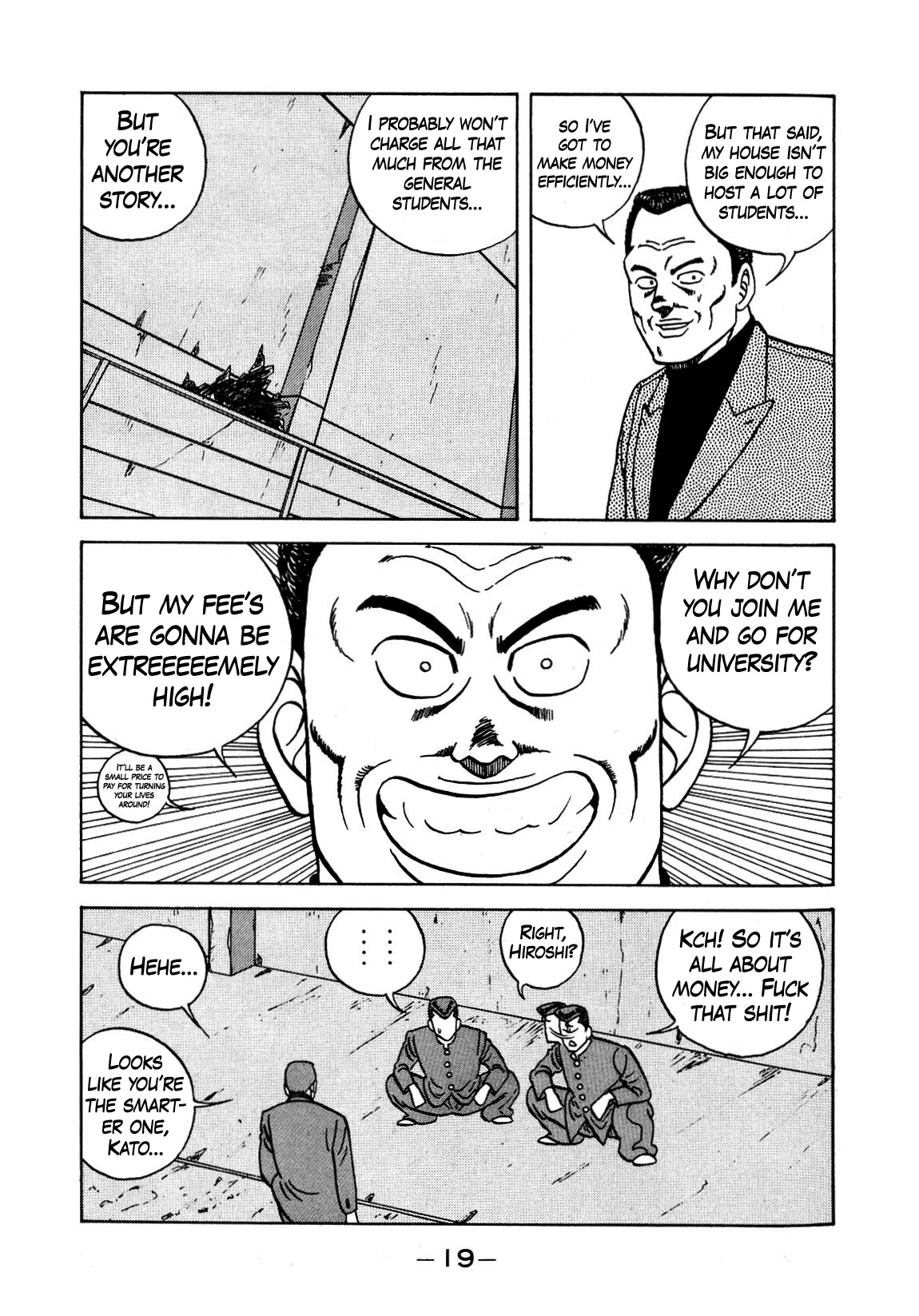 Be-Bop-Highschool Chapter 127 page 19 - Chapter 127: The Repeating Student's Career Investigative Commission