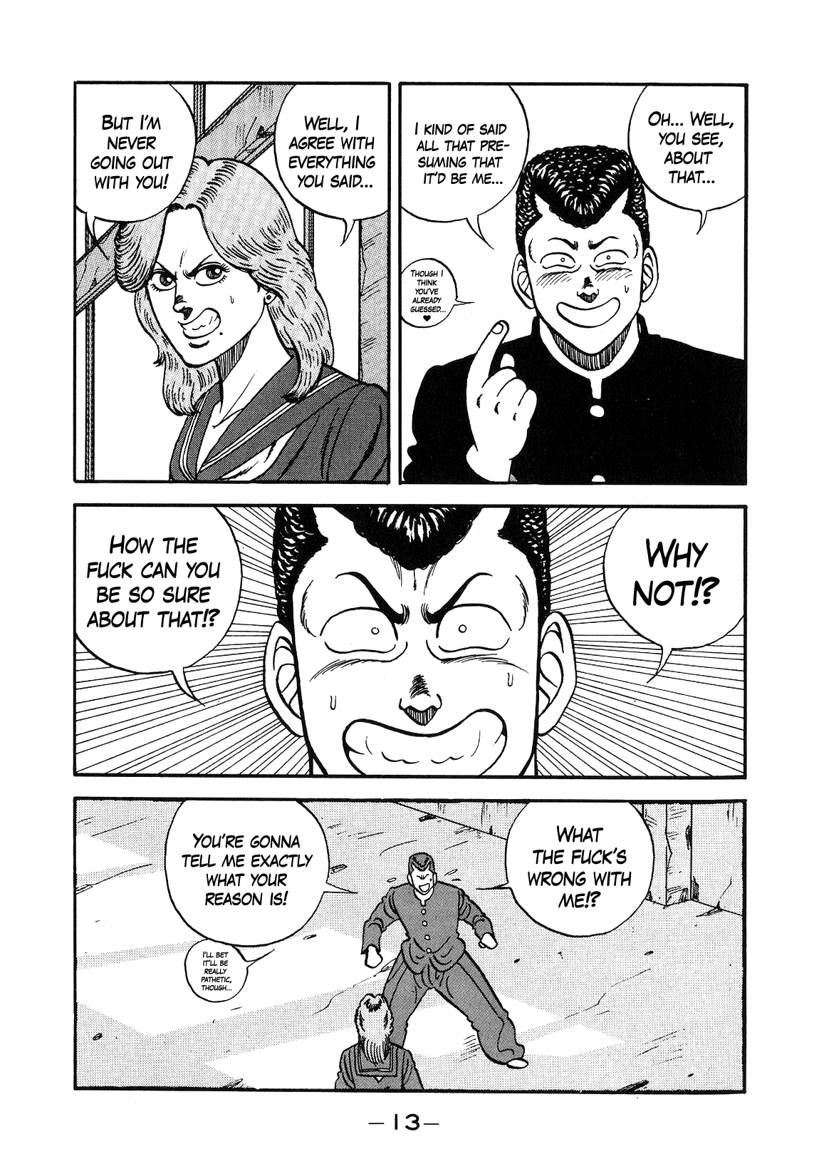 Be-Bop-Highschool Chapter 133 page 13 - Chapter 133: The Romantic Bastard's One-Shot Game
