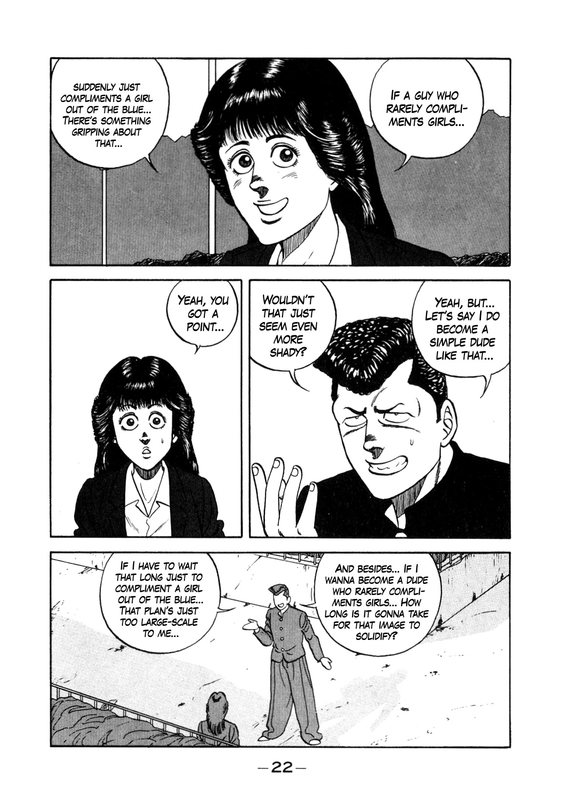 Be-Bop-Highschool Chapter 133 page 22 - Chapter 133: The Romantic Bastard's One-Shot Game