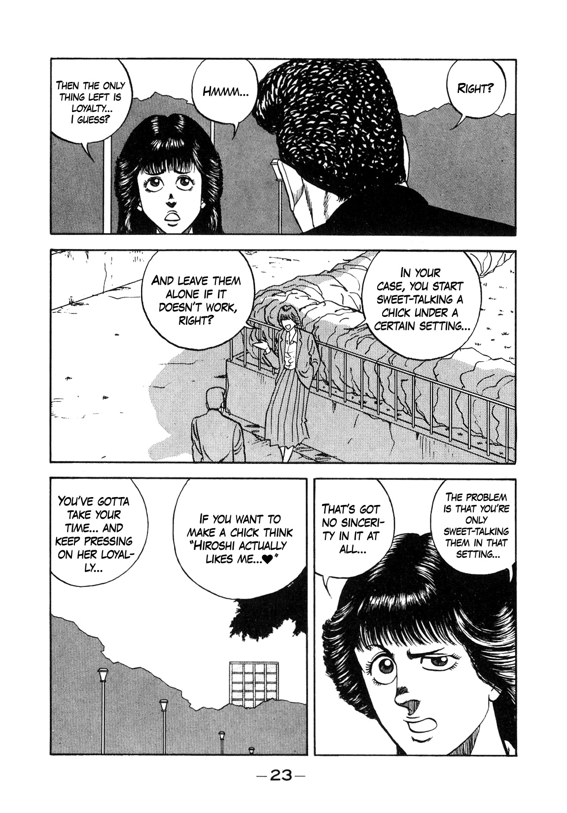 Be-Bop-Highschool Chapter 133 page 23 - Chapter 133: The Romantic Bastard's One-Shot Game