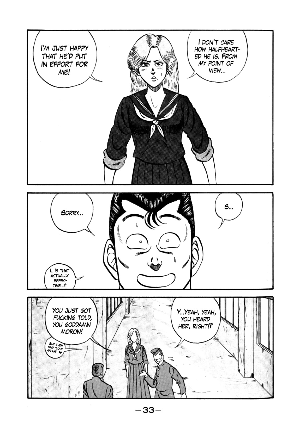 Be-Bop-Highschool Chapter 133 page 33 - Chapter 133: The Romantic Bastard's One-Shot Game