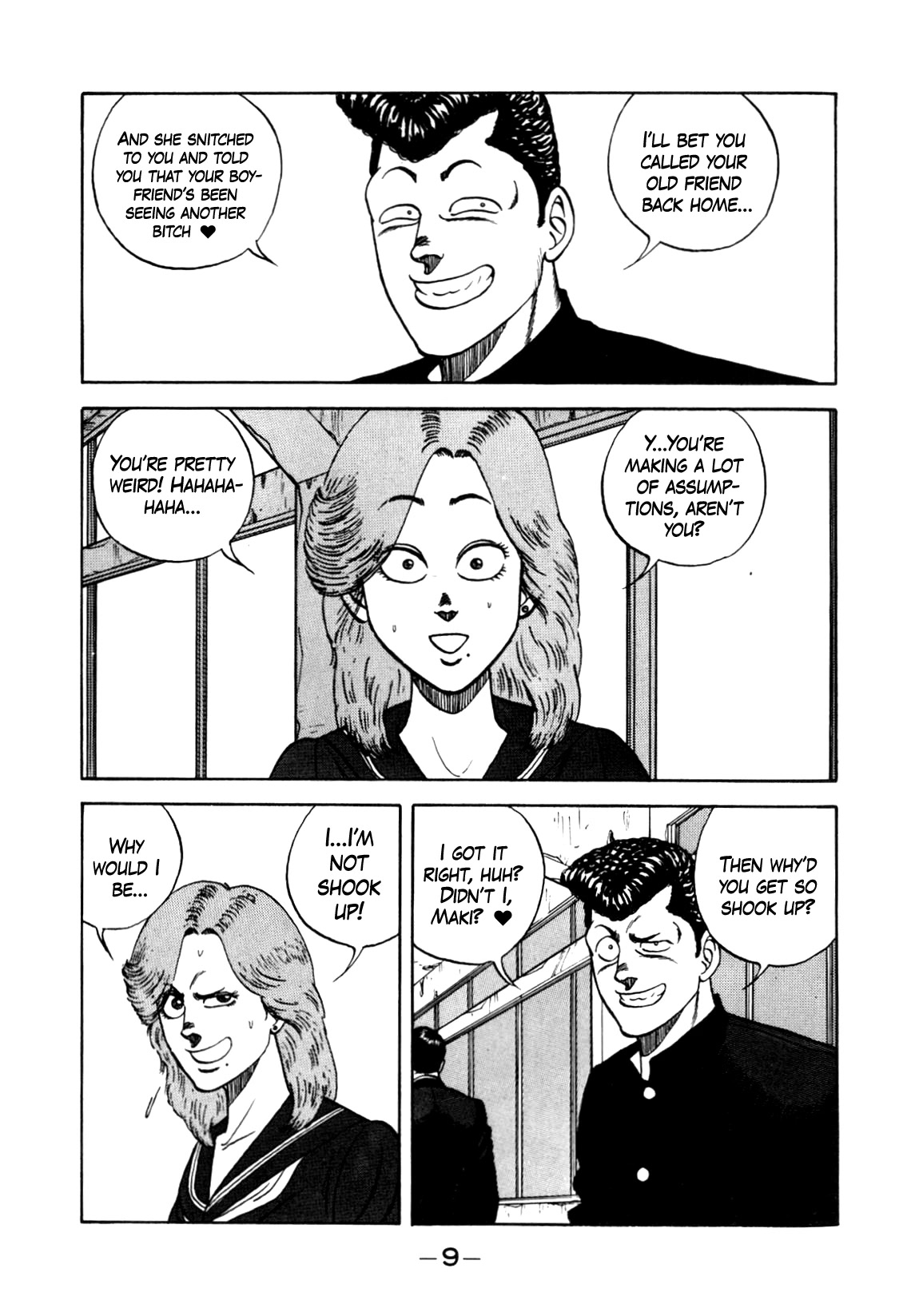 Be-Bop-Highschool Chapter 133 page 9 - Chapter 133: The Romantic Bastard's One-Shot Game