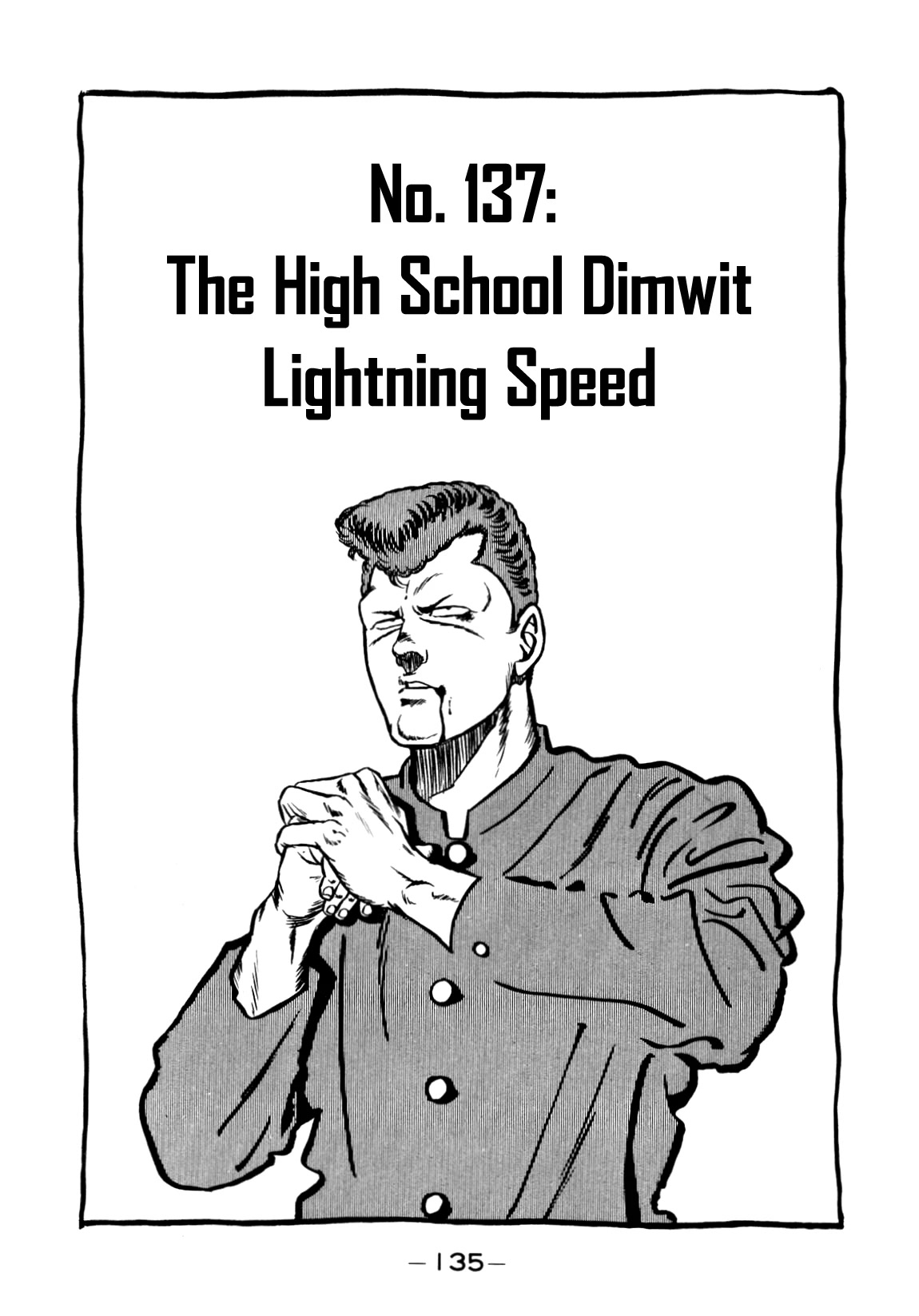 Be-Bop-Highschool Chapter 137 page 1 - Chapter 137: The High School Dimwit Lightning Speed