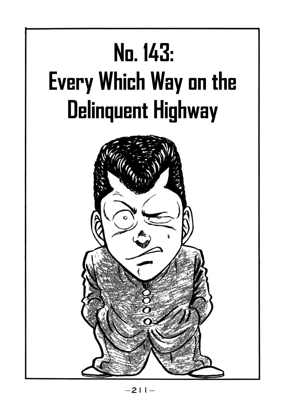 Be-Bop-Highschool Chapter 143 page 1 - Chapter 143: Every Which Way on the Delinquent Highway