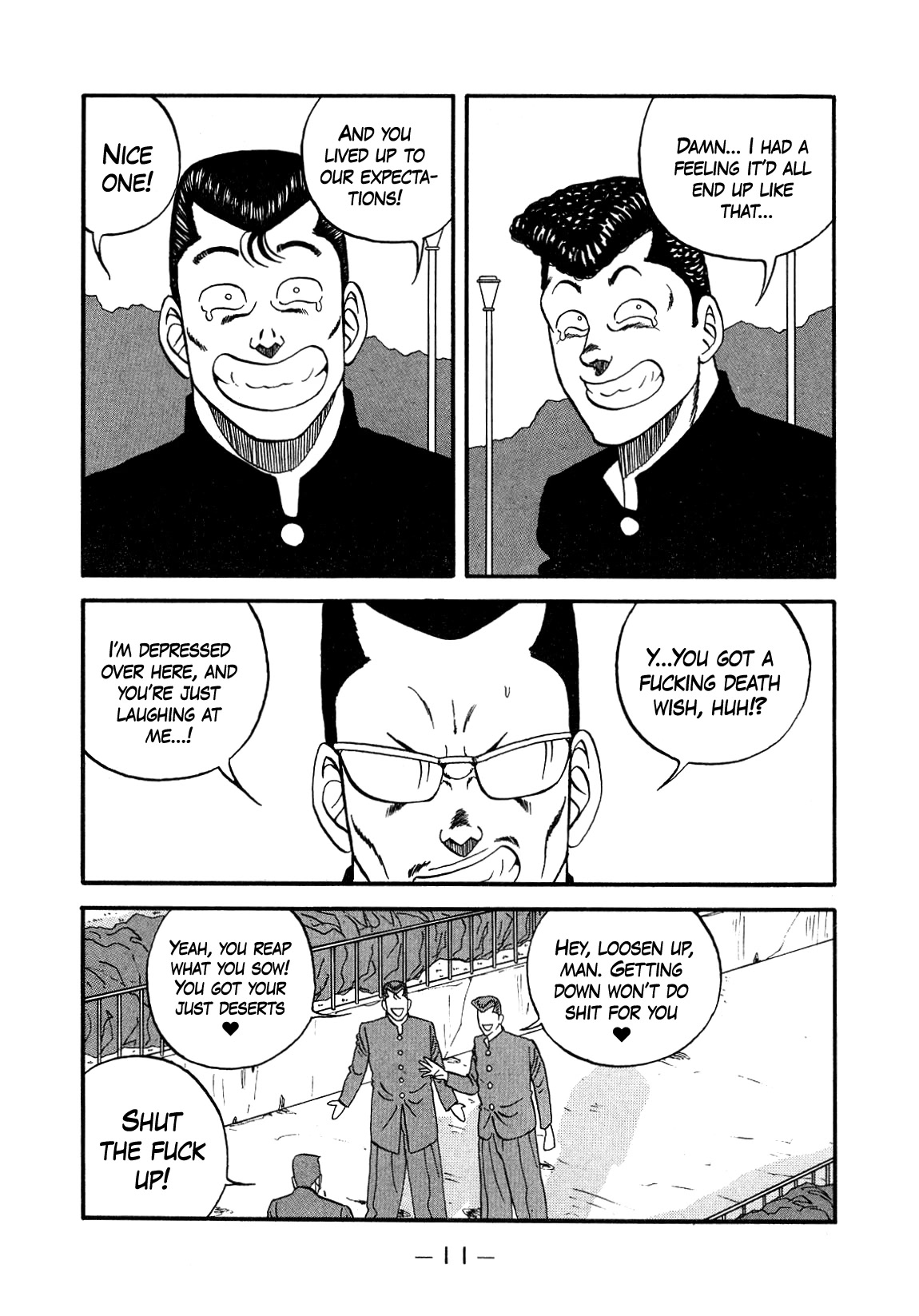 Be-Bop-Highschool Chapter 144 page 11 - Chapter 144: The Escapee Boss' Return Party