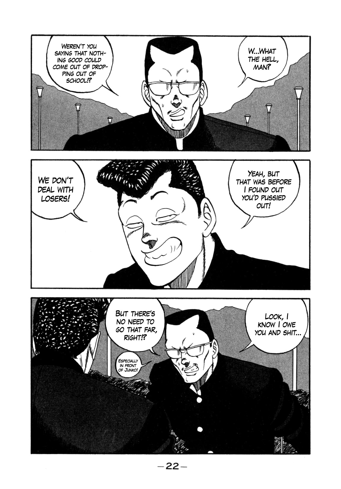 Be-Bop-Highschool Chapter 144 page 22 - Chapter 144: The Escapee Boss' Return Party