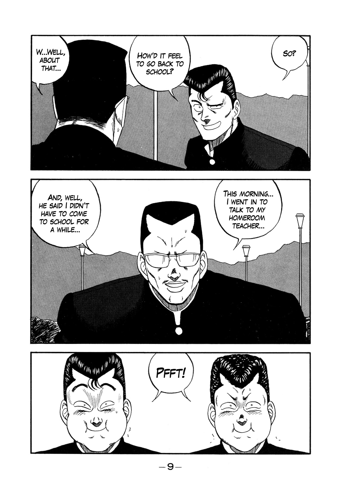 Be-Bop-Highschool Chapter 144 page 9 - Chapter 144: The Escapee Boss' Return Party