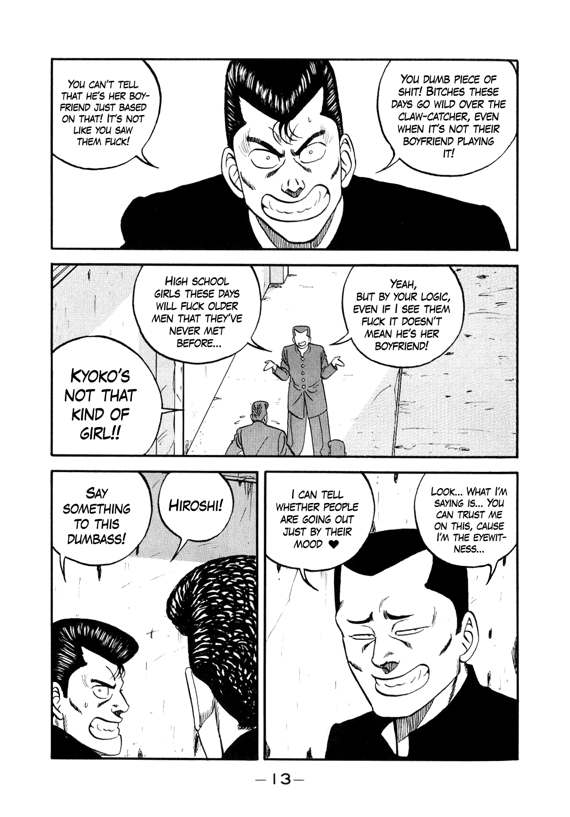 Be-Bop-Highschool Chapter 148 page 13 - Chapter 148: The Delinquent Youth's Indignant Lamentations