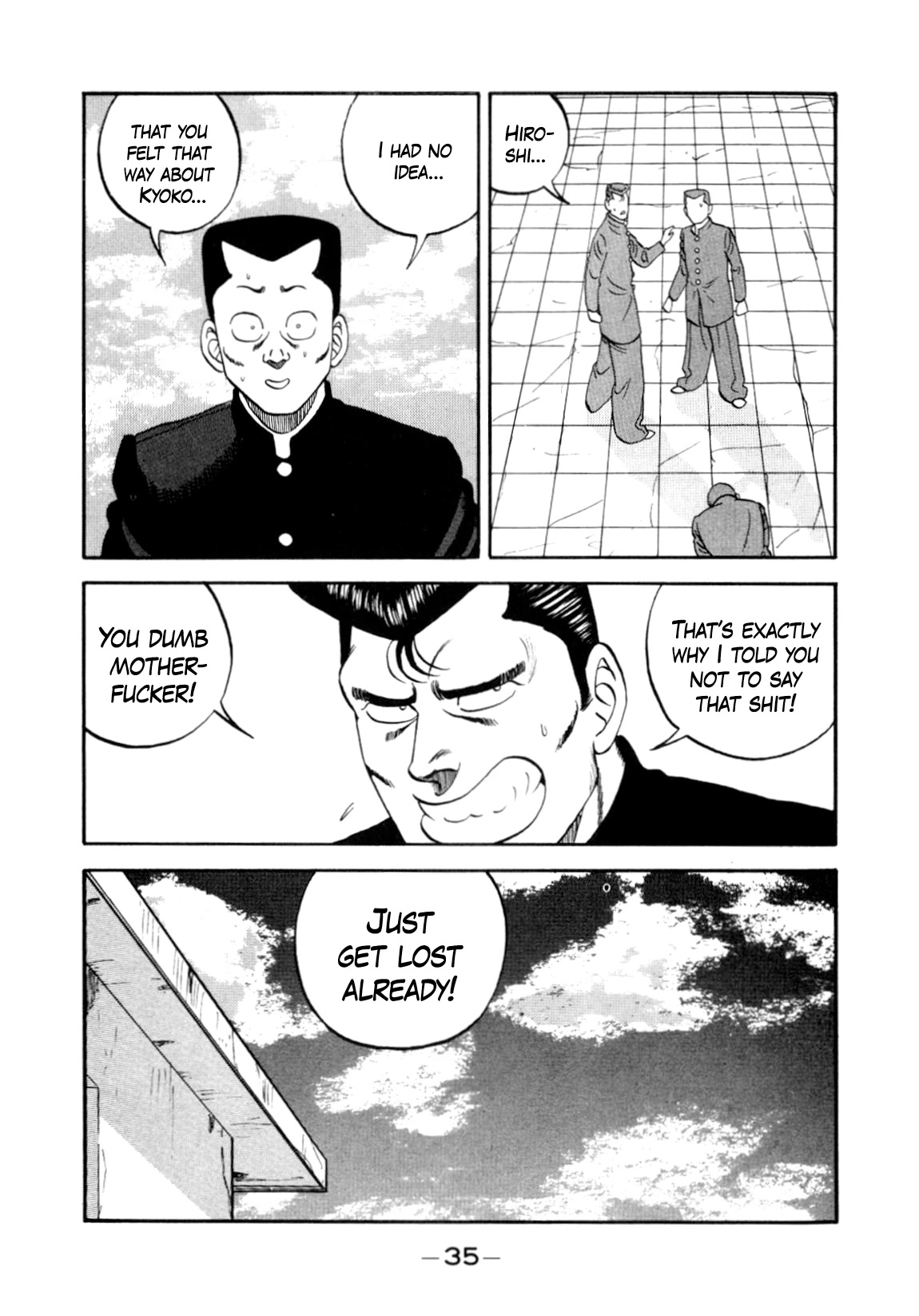 Be-Bop-Highschool Chapter 148 page 35 - Chapter 148: The Delinquent Youth's Indignant Lamentations