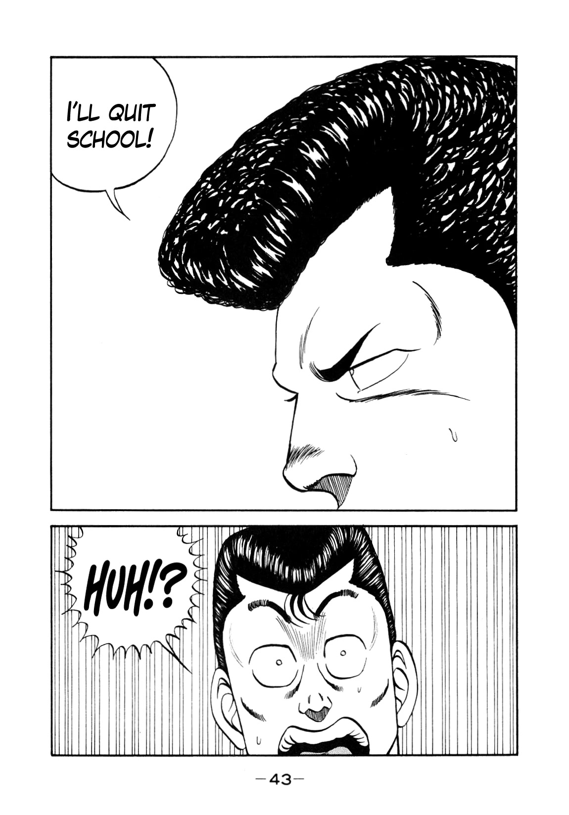 Be-Bop-Highschool Chapter 148 page 43 - Chapter 148: The Delinquent Youth's Indignant Lamentations