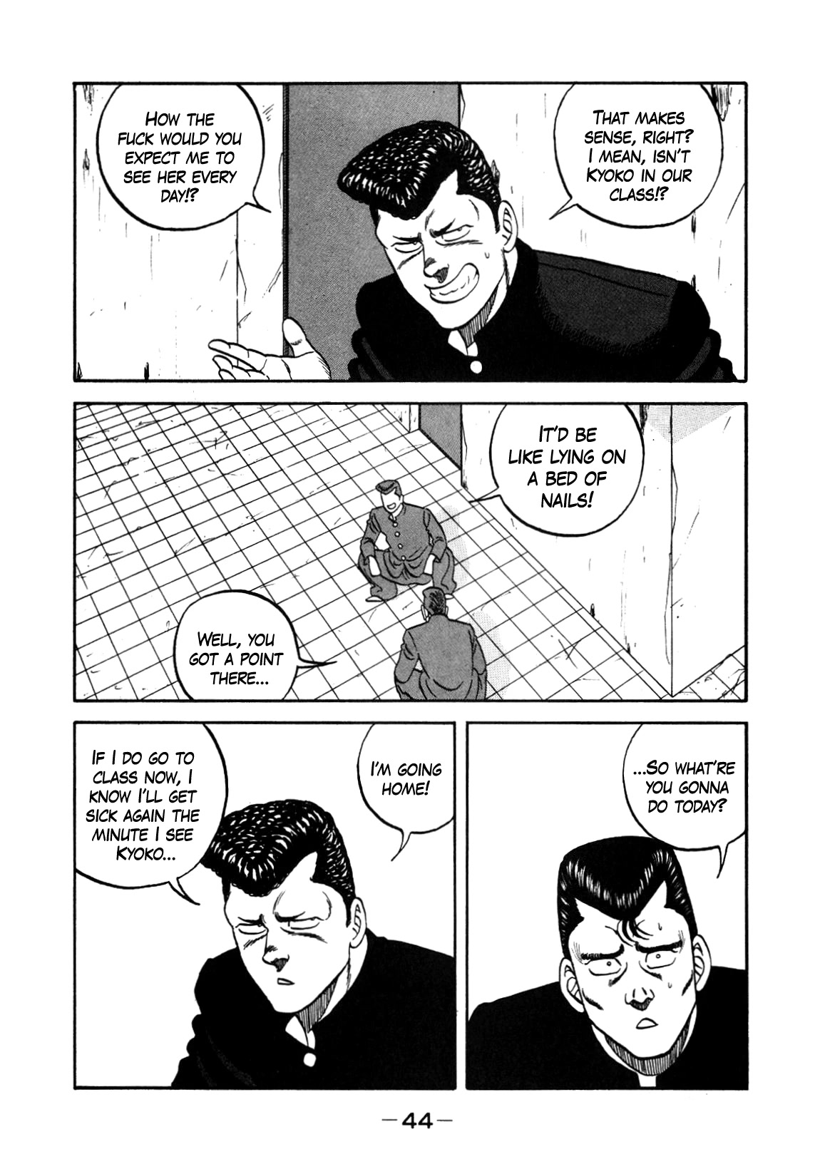 Be-Bop-Highschool Chapter 148 page 44 - Chapter 148: The Delinquent Youth's Indignant Lamentations