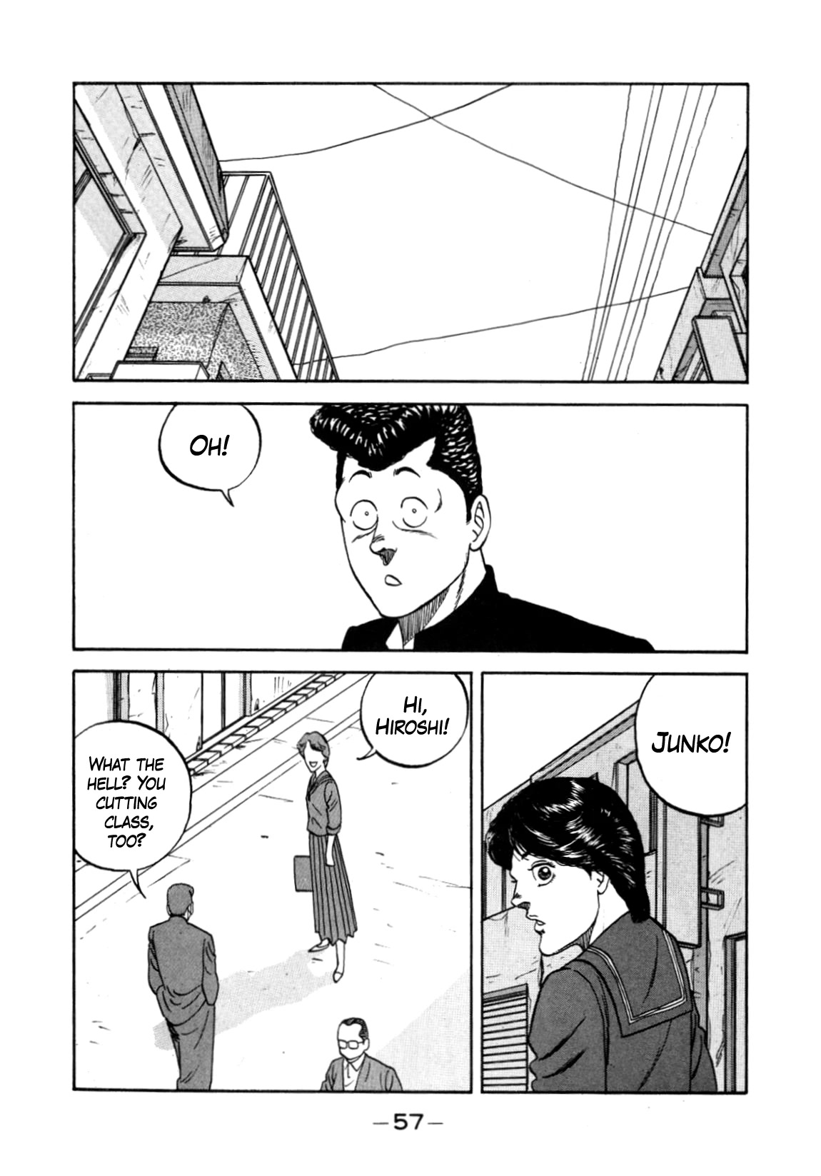 Be-Bop-Highschool Chapter 148 page 57 - Chapter 148: The Delinquent Youth's Indignant Lamentations