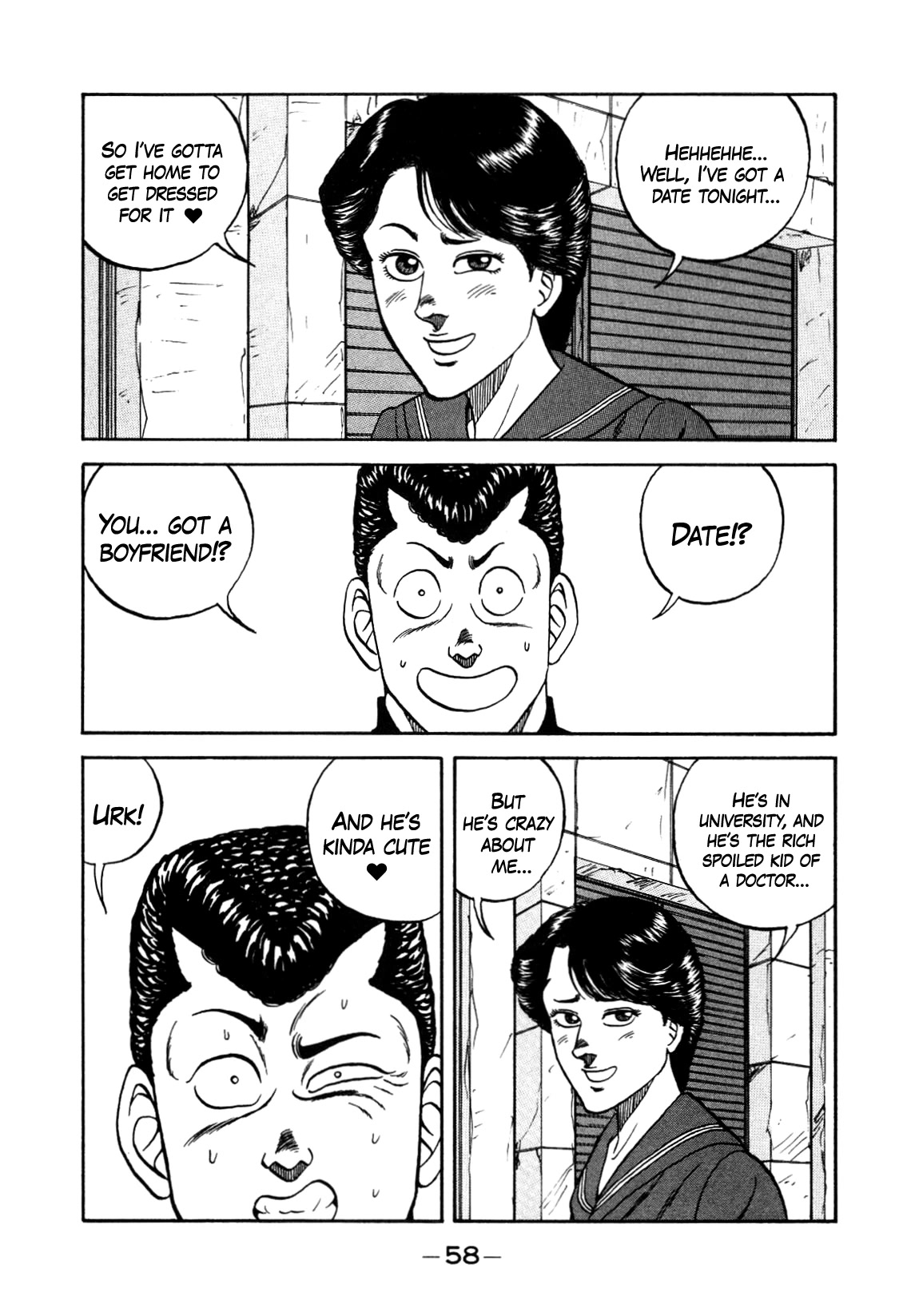 Be-Bop-Highschool Chapter 148 page 58 - Chapter 148: The Delinquent Youth's Indignant Lamentations