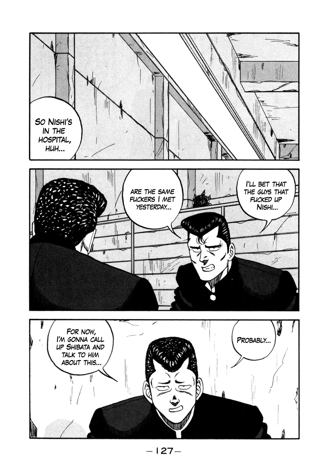 Be-Bop-Highschool Chapter 150 page 37 - Chapter 150: The High School Dimwit Foolhardy Courage