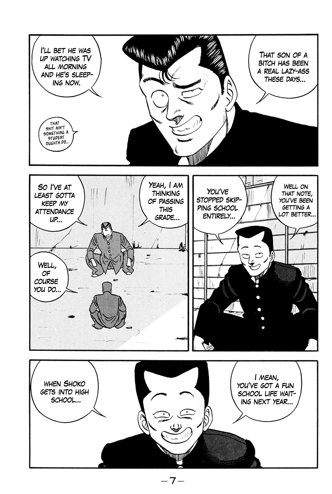 Be-Bop-Highschool Chapter 157 page 6 - Chapter 157: The Weak-Kneed Bastard's Subservience