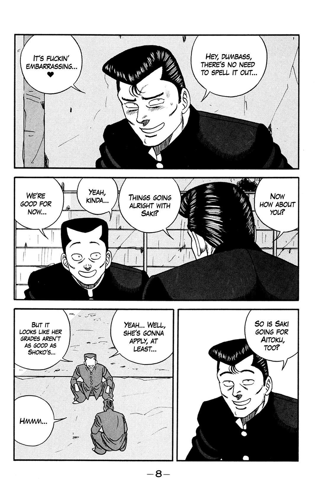 Be-Bop-Highschool Chapter 157 page 7 - Chapter 157: The Weak-Kneed Bastard's Subservience