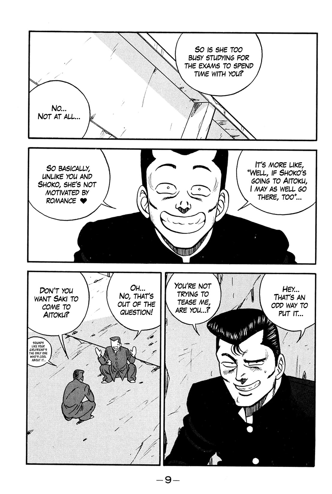 Be-Bop-Highschool Chapter 157 page 8 - Chapter 157: The Weak-Kneed Bastard's Subservience