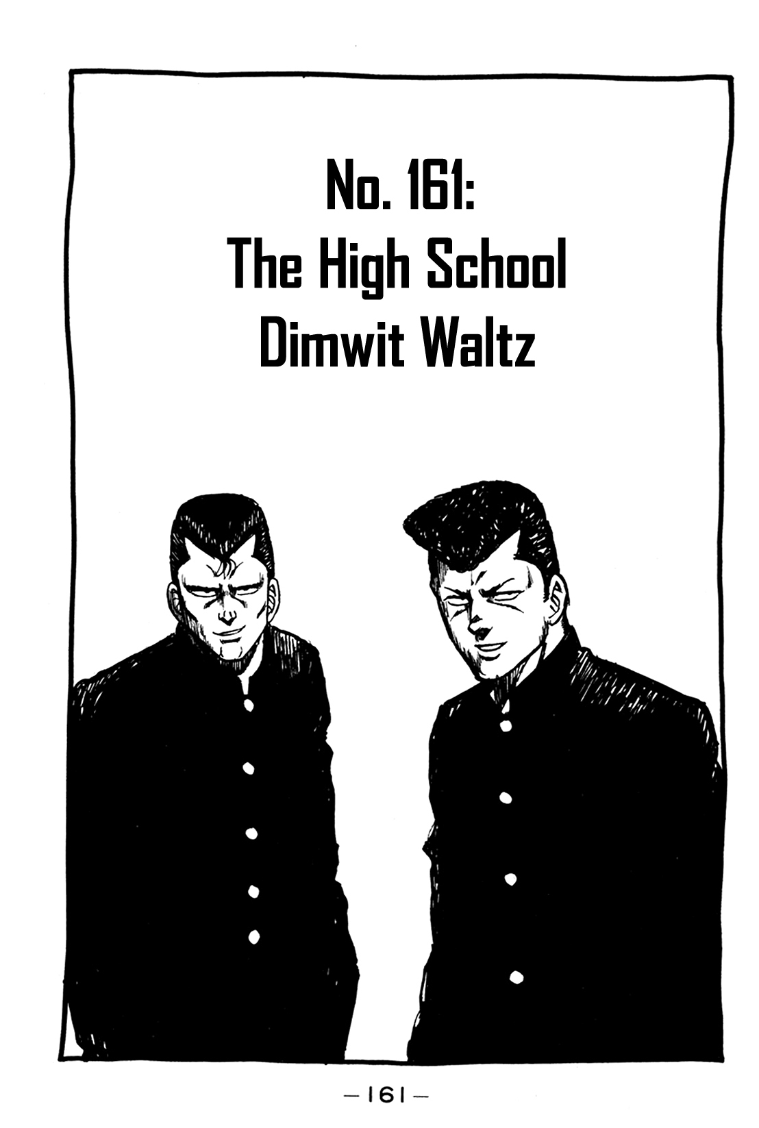 Be-Bop-Highschool Chapter 161 page 1 - Chapter 161: The High School Dimwit Waltz