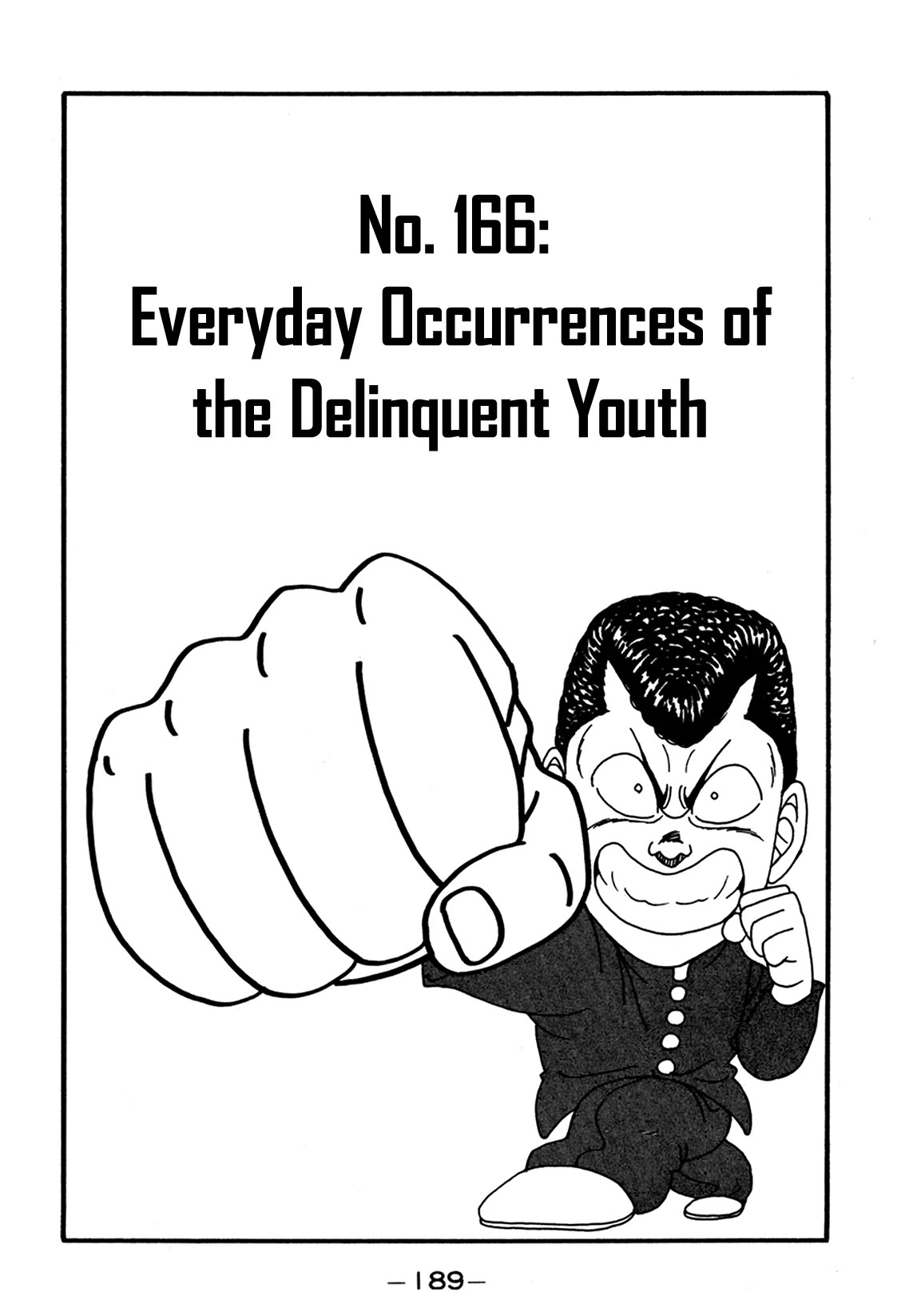 Be-Bop-Highschool Chapter 166 page 1 - Chapter 166: Everyday Occurrences of the Delinquent Youth