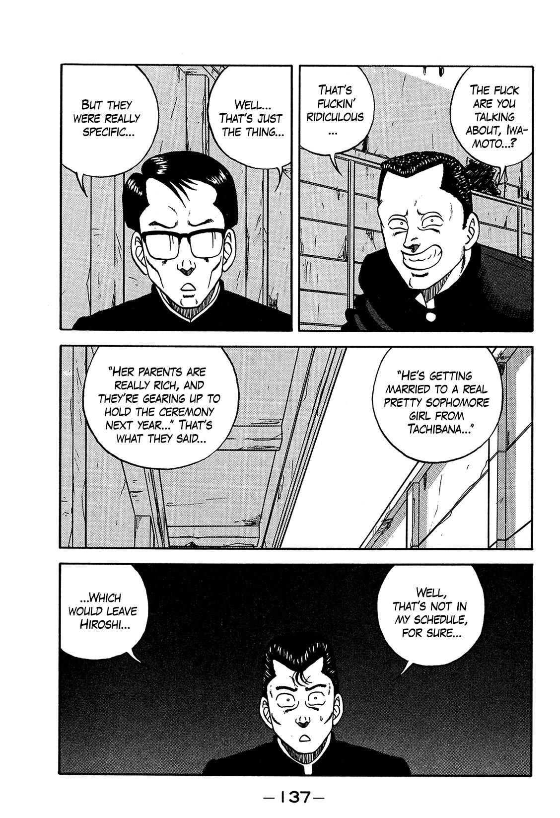 Be-Bop-Highschool Chapter 170 page 21 - Chapter 170: The Delinquent Youth's Right Side Up