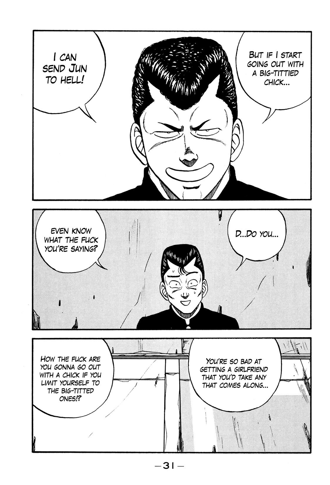Be-Bop-Highschool Chapter 172 page 29 - Chapter 172: The Distressed Bastard's Writhing in Anguish