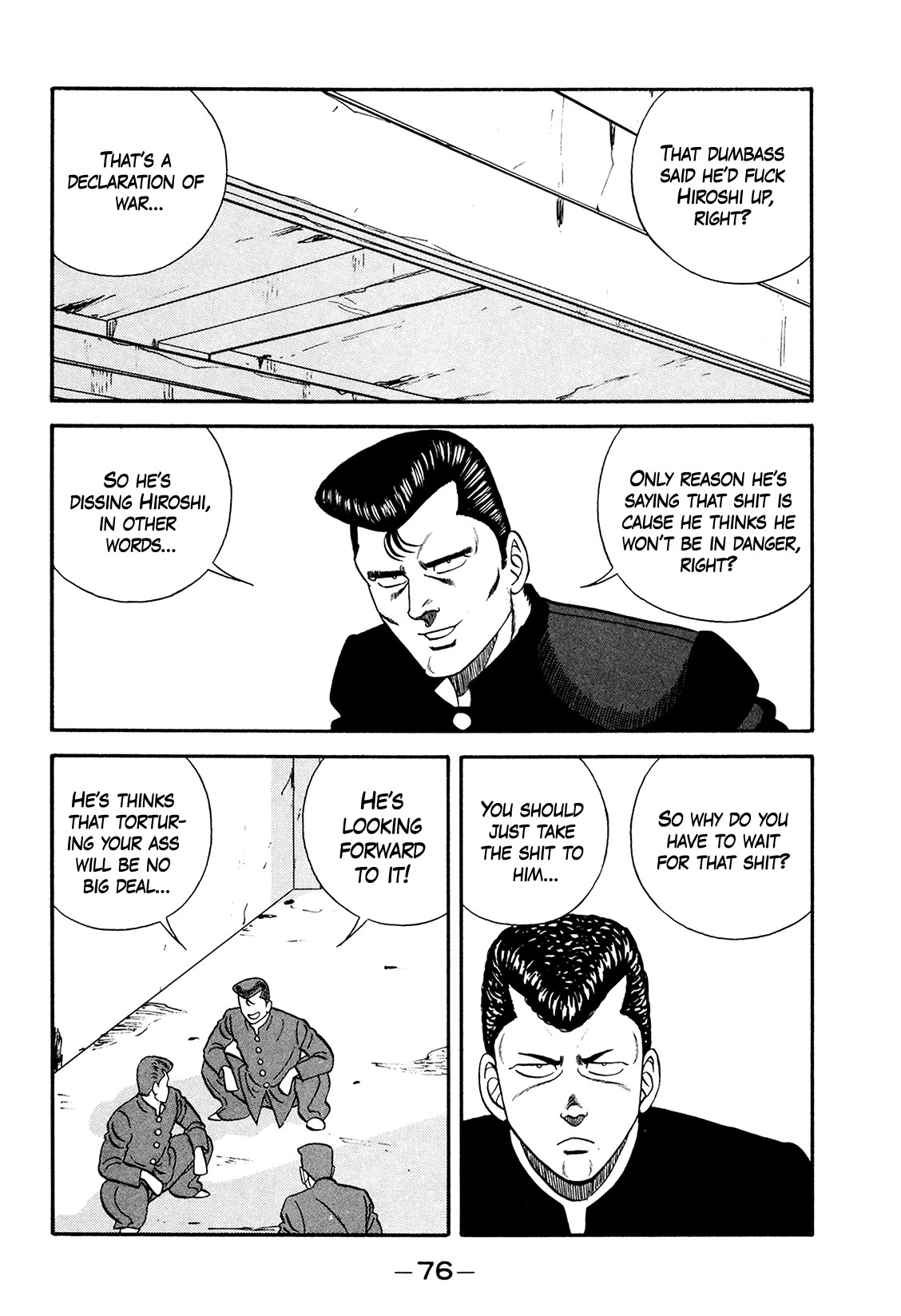 Be-Bop-Highschool Chapter 176 page 74 - Chapter 176: The High School Dimwit Crushing Evil and Spreading Truth