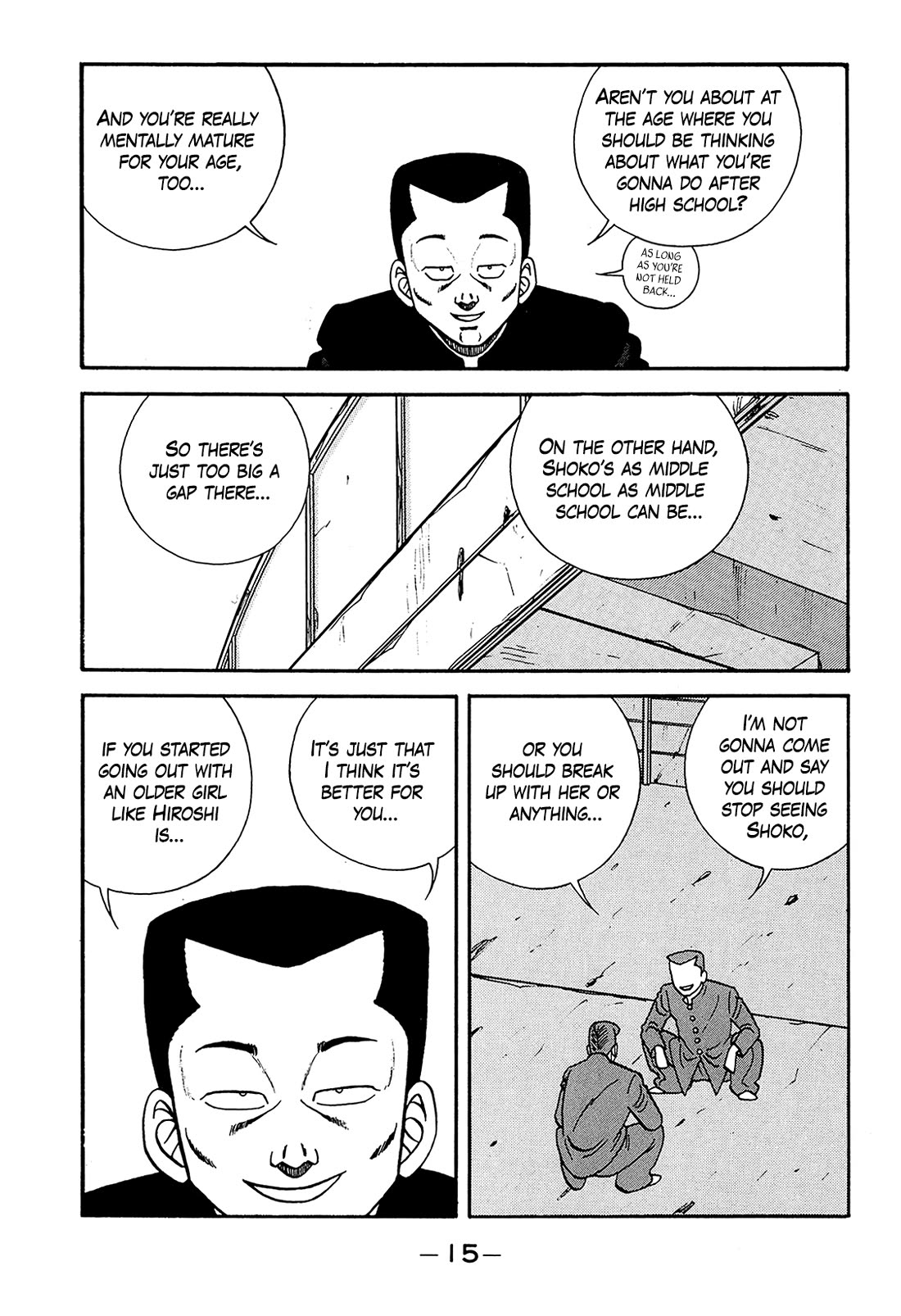 Be-Bop-Highschool Chapter 184 page 14 - Chapter 184: The Grieving Bastard's Good Counsel