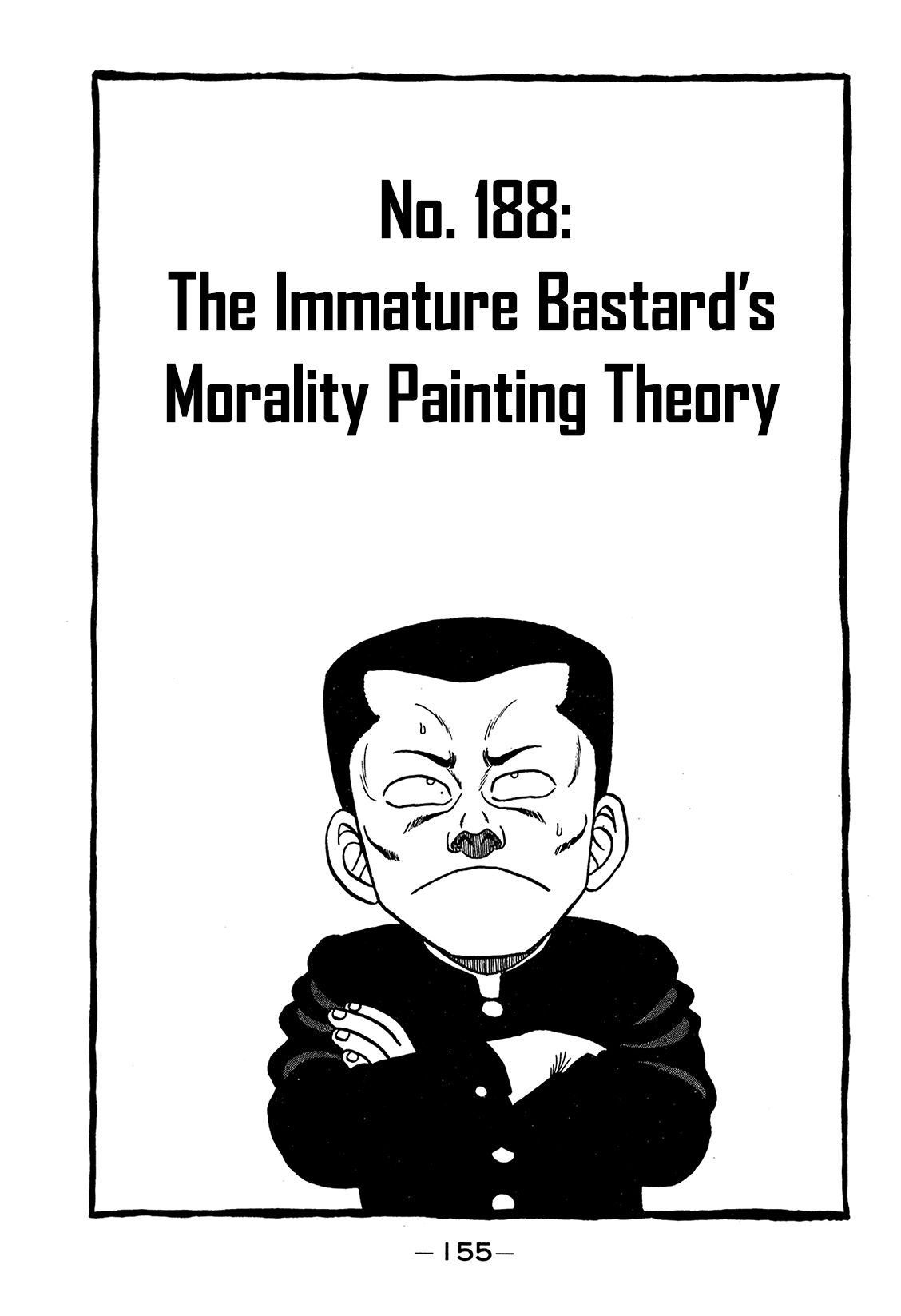 Be-Bop-Highschool Chapter 188 page 1 - Chapter 188: The Immature Bastard's Morality Painting Theory