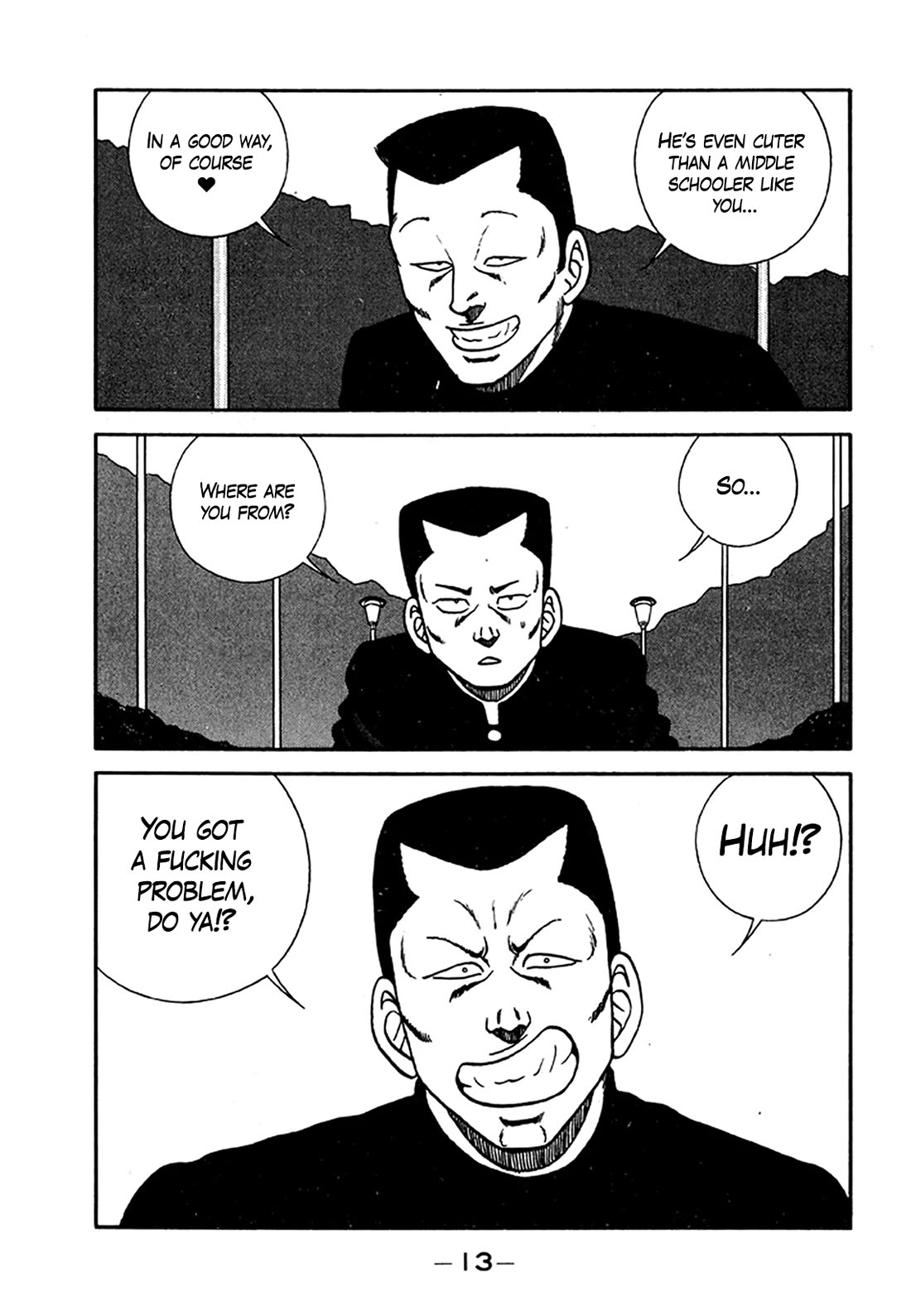 Be-Bop-Highschool Chapter 201 page 12 - Chapter 201: The Delinquent Youth Makes Mountains out of Molehills
