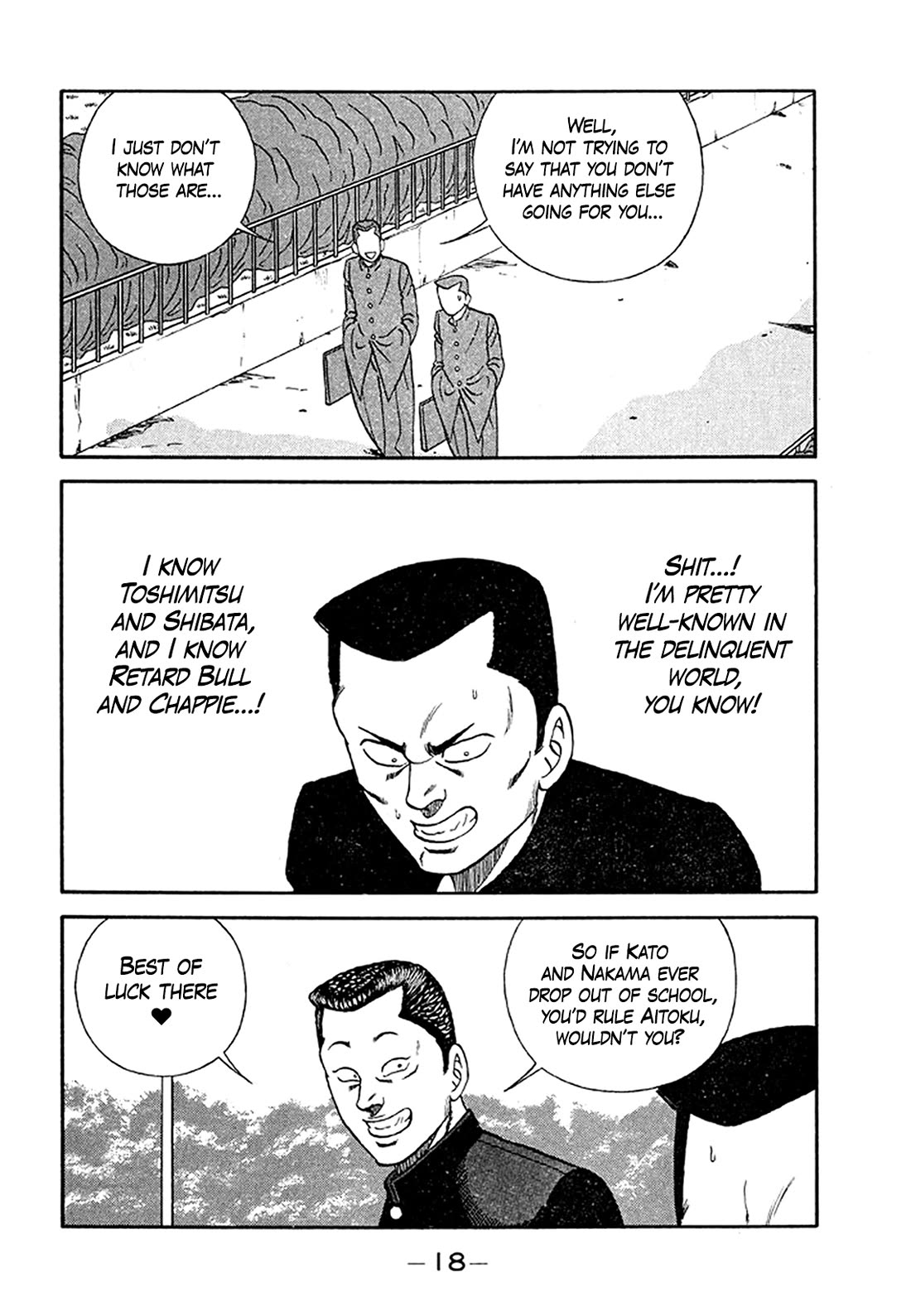 Be-Bop-Highschool Chapter 201 page 17 - Chapter 201: The Delinquent Youth Makes Mountains out of Molehills