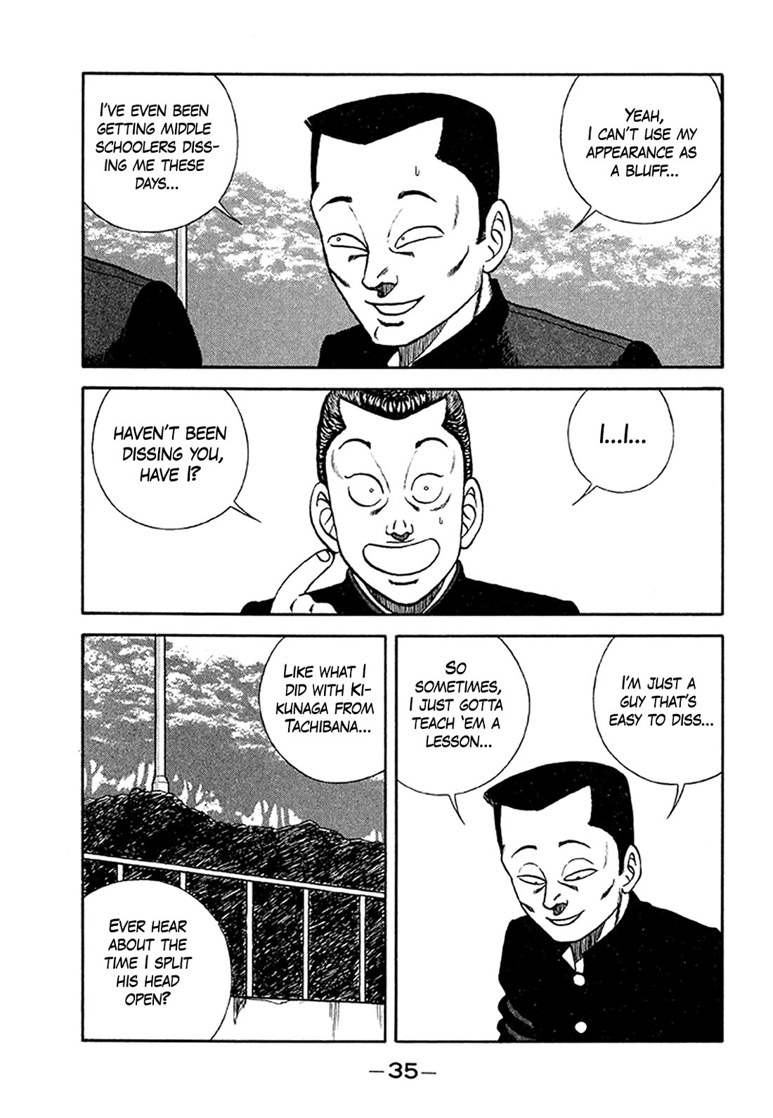 Be-Bop-Highschool Chapter 201 page 34 - Chapter 201: The Delinquent Youth Makes Mountains out of Molehills