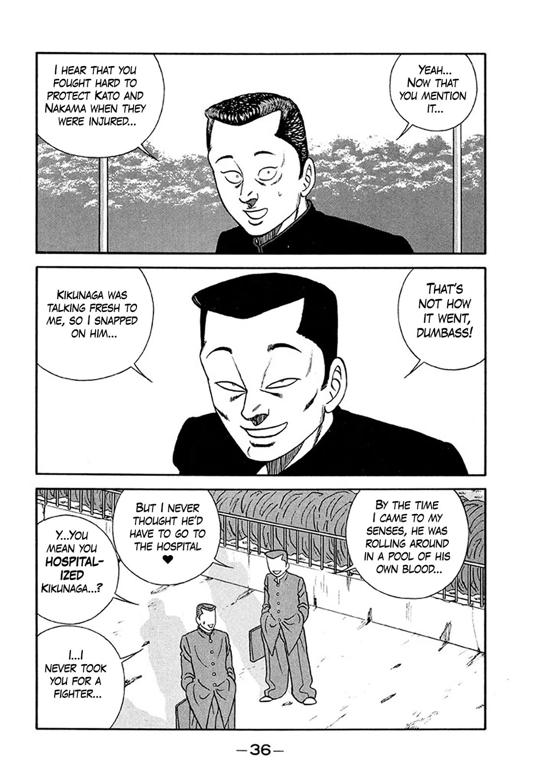 Be-Bop-Highschool Chapter 201 page 35 - Chapter 201: The Delinquent Youth Makes Mountains out of Molehills