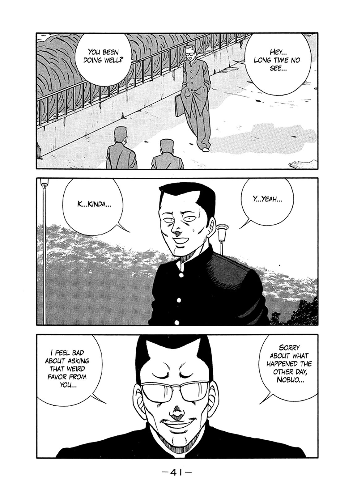 Be-Bop-Highschool Chapter 201 page 40 - Chapter 201: The Delinquent Youth Makes Mountains out of Molehills
