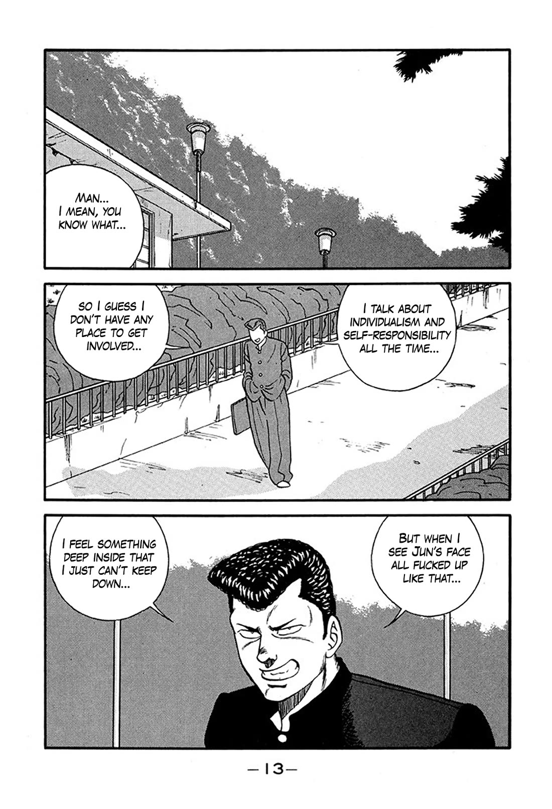 Be-Bop-Highschool Chapter 217 page 12 - Chapter 217: The Delinquent Youth's Mountain Range of Friendship