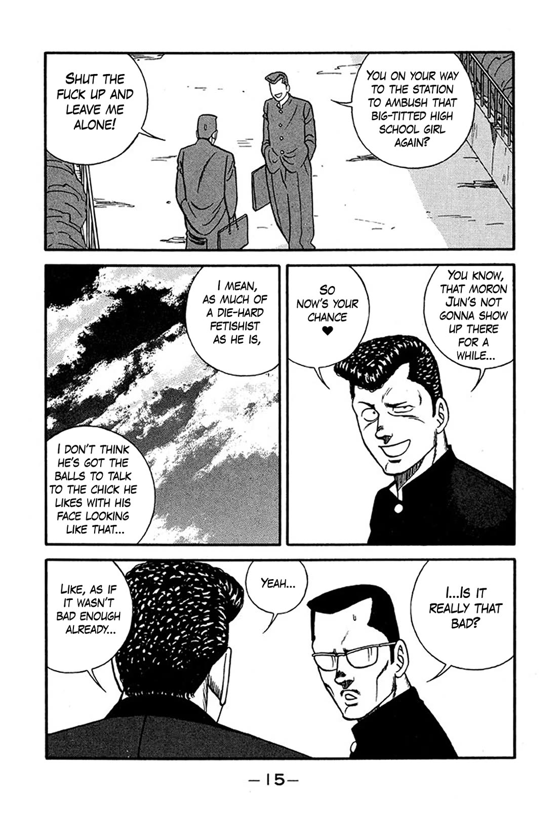 Be-Bop-Highschool Chapter 217 page 14 - Chapter 217: The Delinquent Youth's Mountain Range of Friendship
