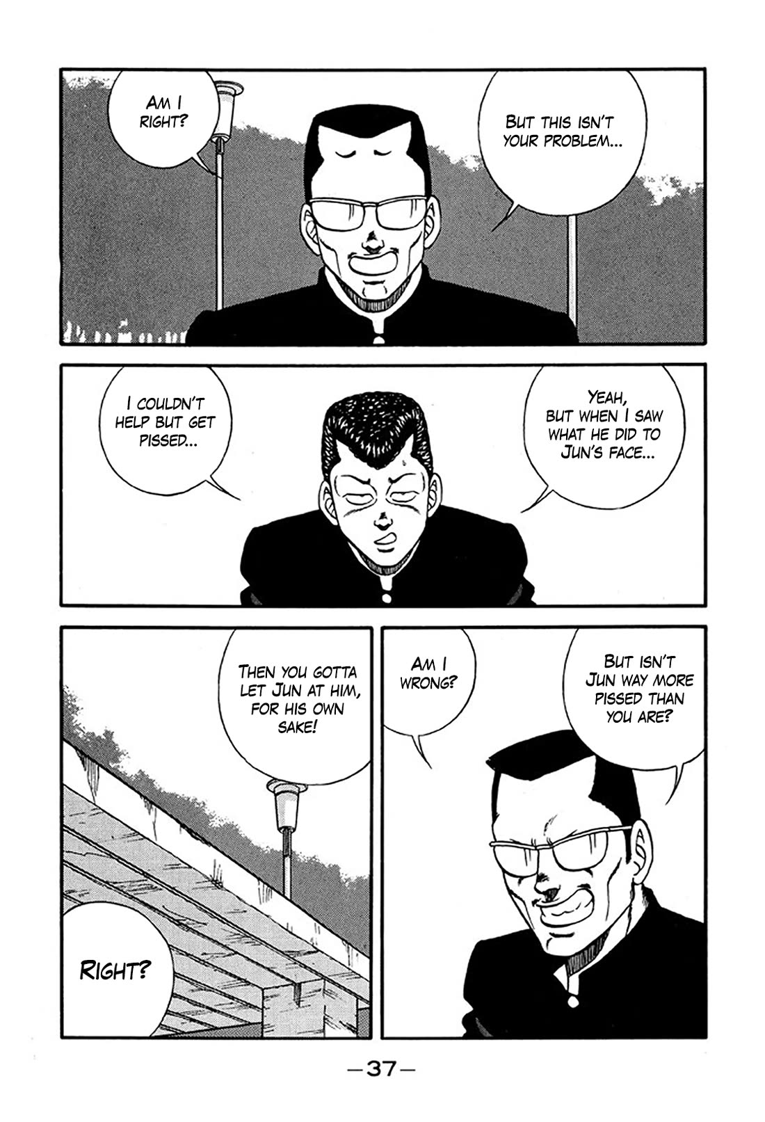 Be-Bop-Highschool Chapter 217 page 36 - Chapter 217: The Delinquent Youth's Mountain Range of Friendship