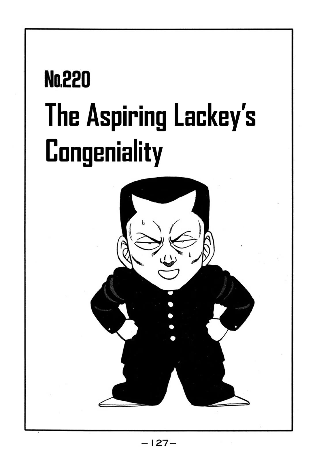 Be-Bop-Highschool Chapter 220 page 1 - Chapter 220: The Aspiring Lackey's Congeniality