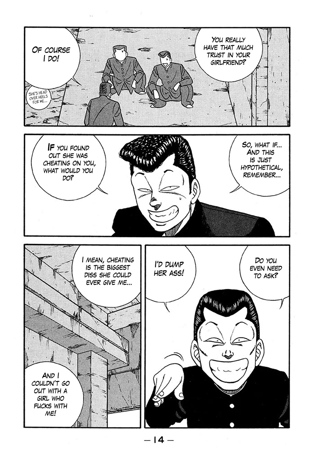 Be-Bop-Highschool Chapter 223 page 13 - Chapter 223: The Delinquent Youth's Encyclopedia of Pure Love