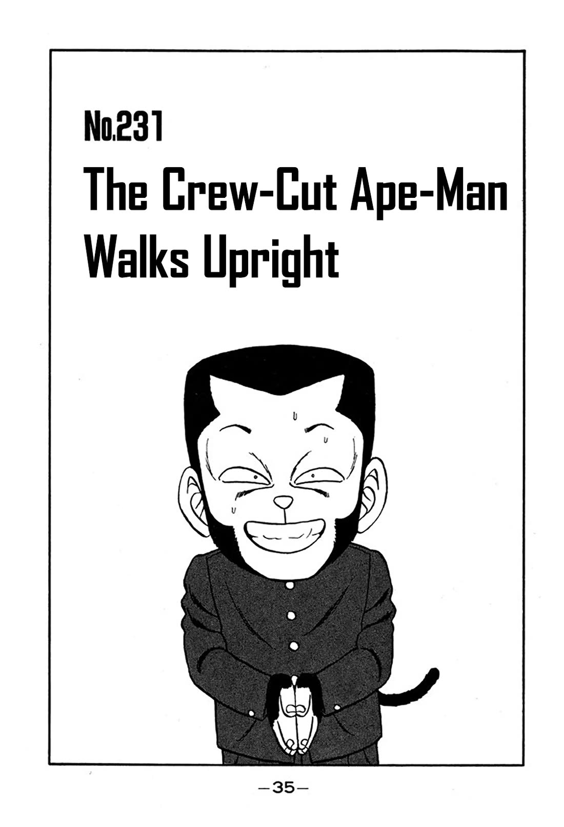 Be-Bop-Highschool Chapter 231 page 1 - Chapter 231: The Crew-Cut Ape-Man Walks Upright