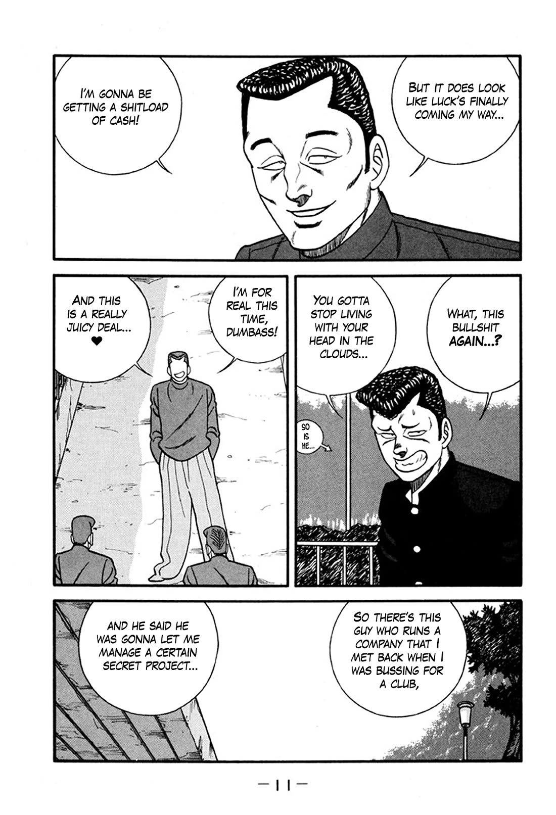 Be-Bop-Highschool Chapter 242 page 10 - Chapter 242: The Poor Youth Troupe's Get-Rich-Quick Scheme